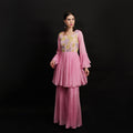 Pink Gharara Set-0