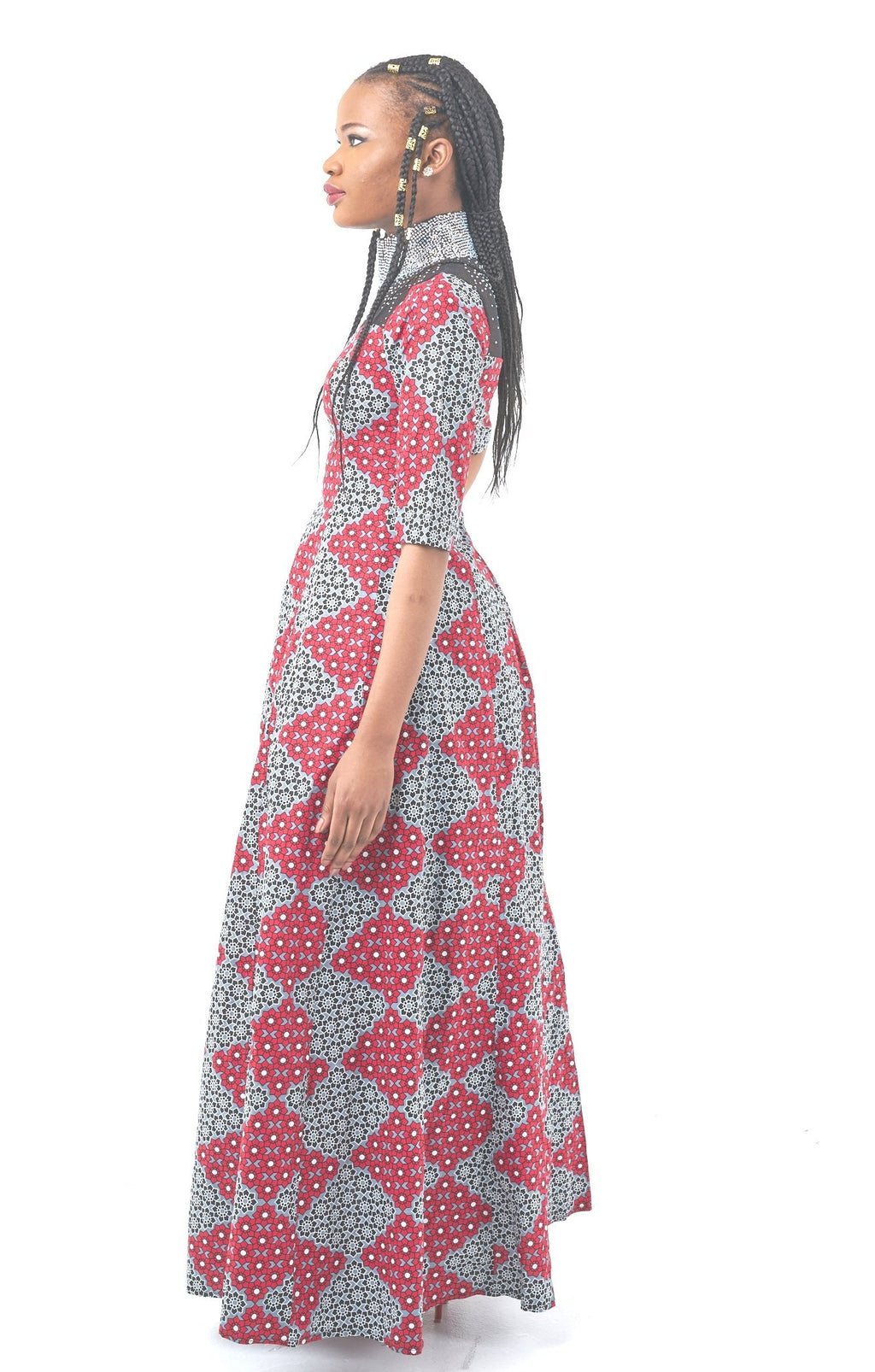 African Fashion Ankara Queen Latifat Gown-2