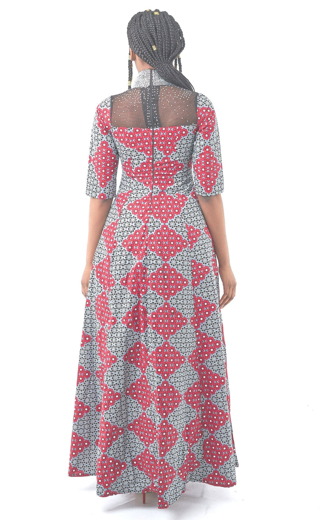 African Fashion Ankara Queen Latifat Gown-3