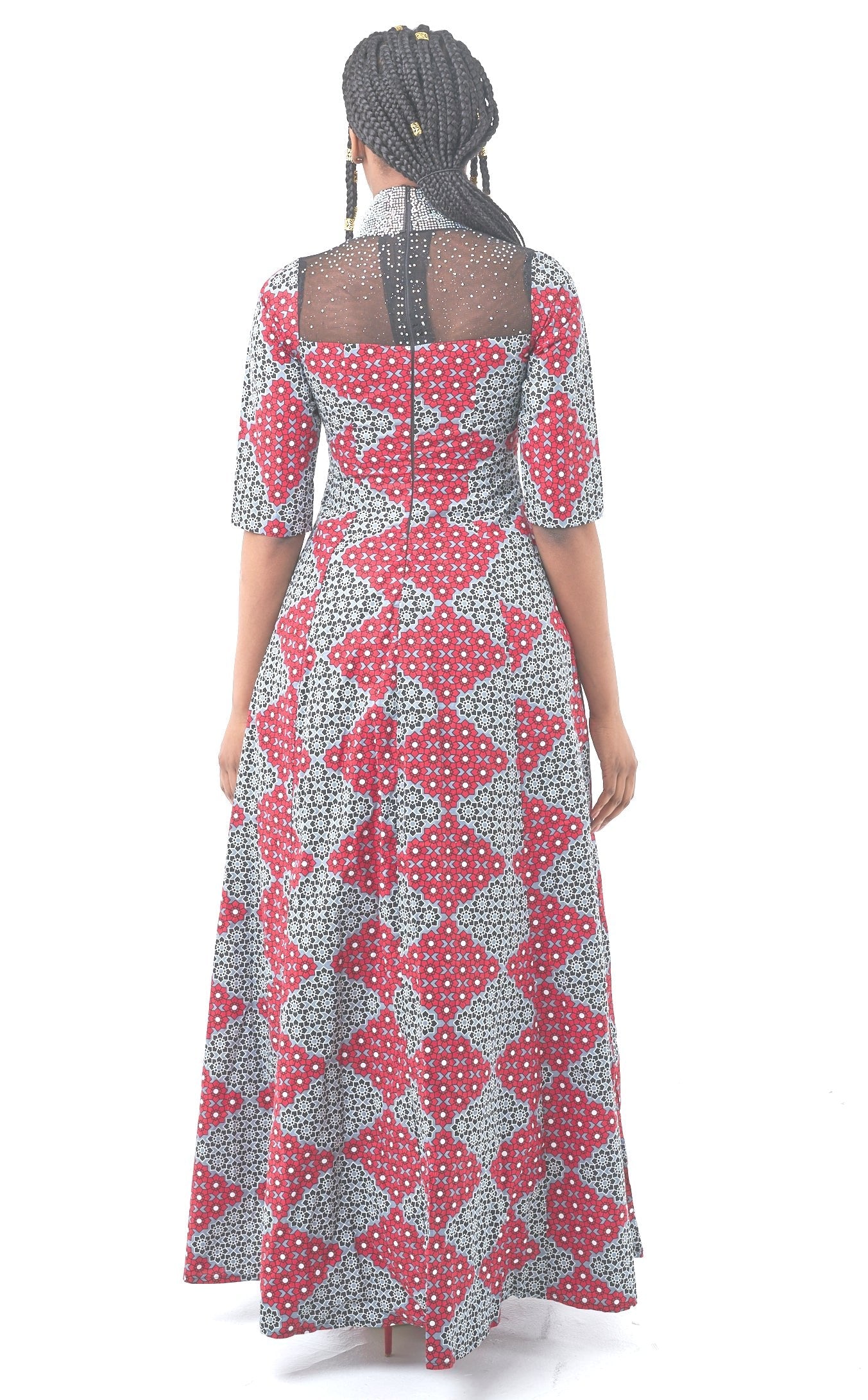 African Fashion Ankara Queen Latifat Gown-3