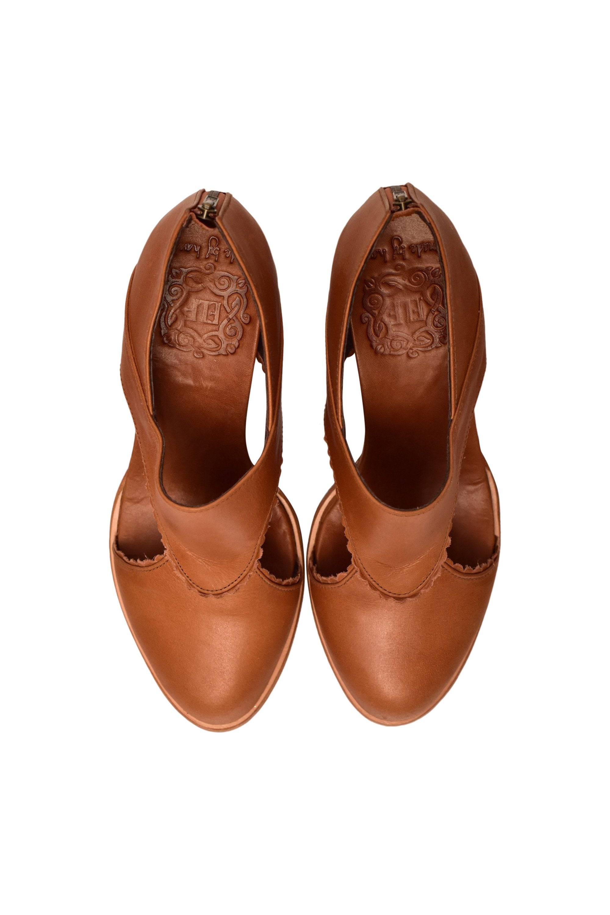 Rain Kiss Leather Heel Booties-3