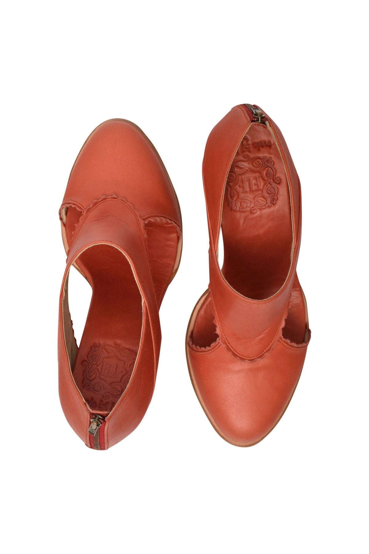 Rain Kiss Leather Heel Booties-3