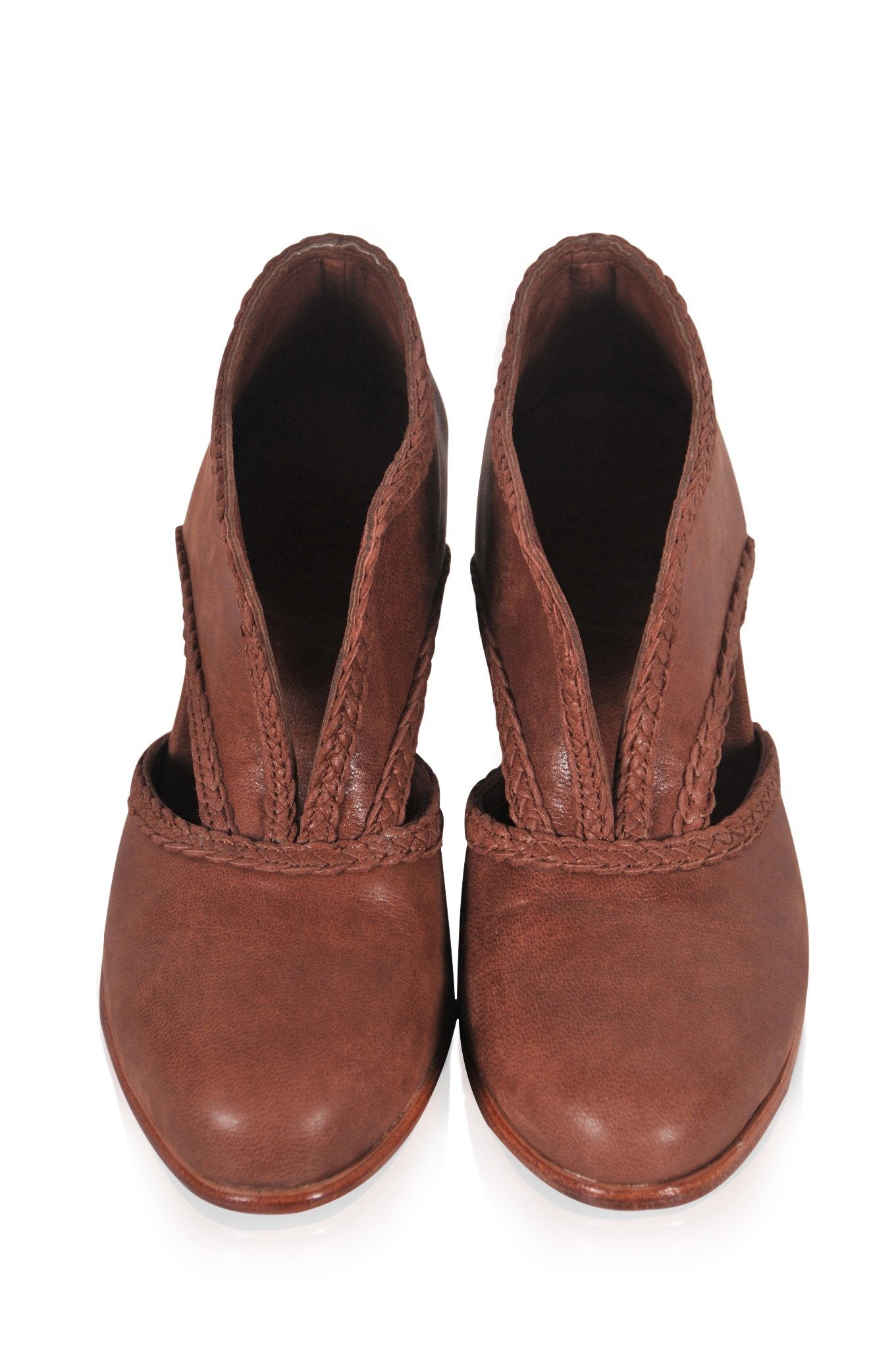 Spirit Walker Leather Heel Booties-2