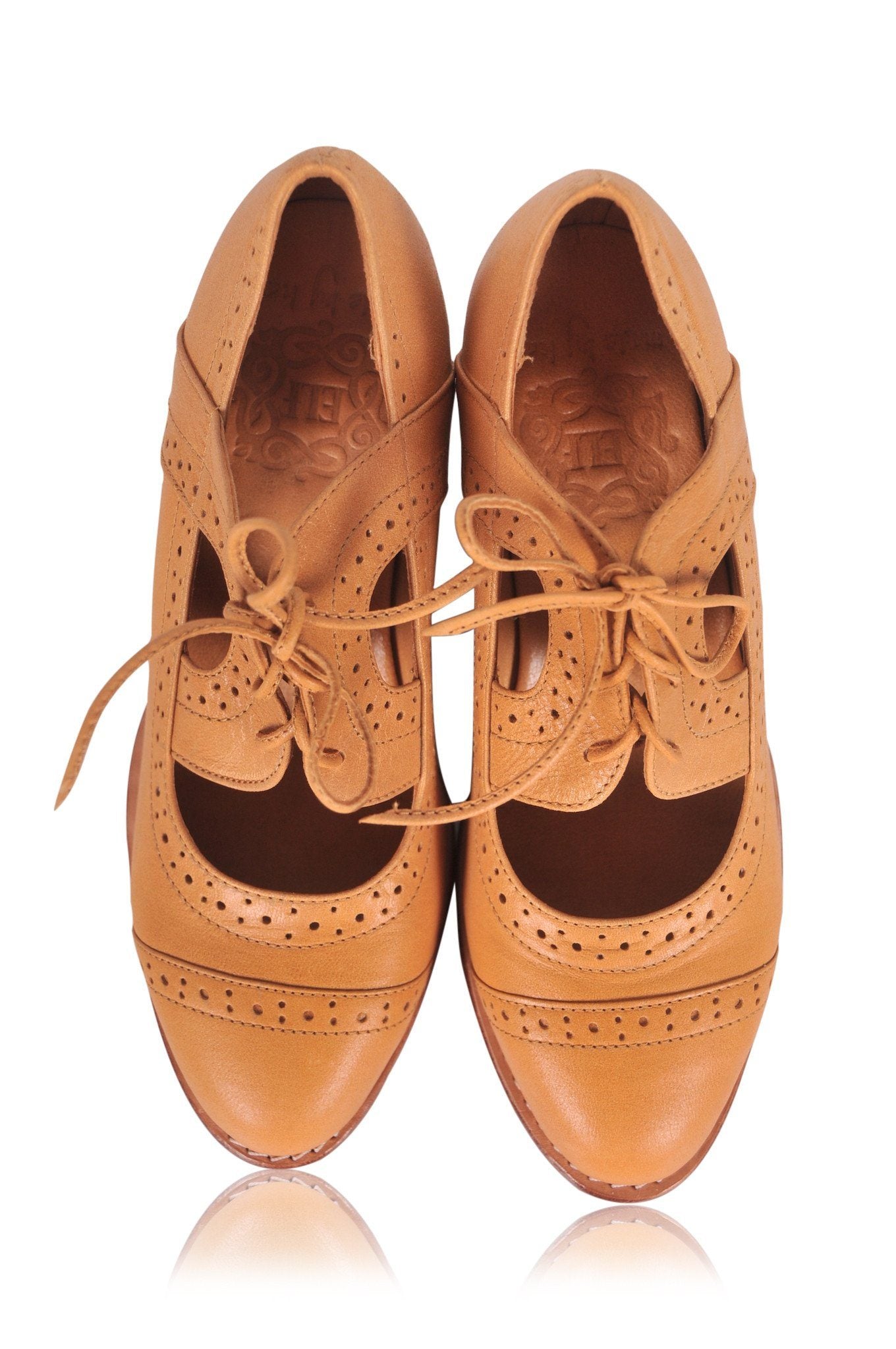 Stockholm Leather Oxford Wedges-2