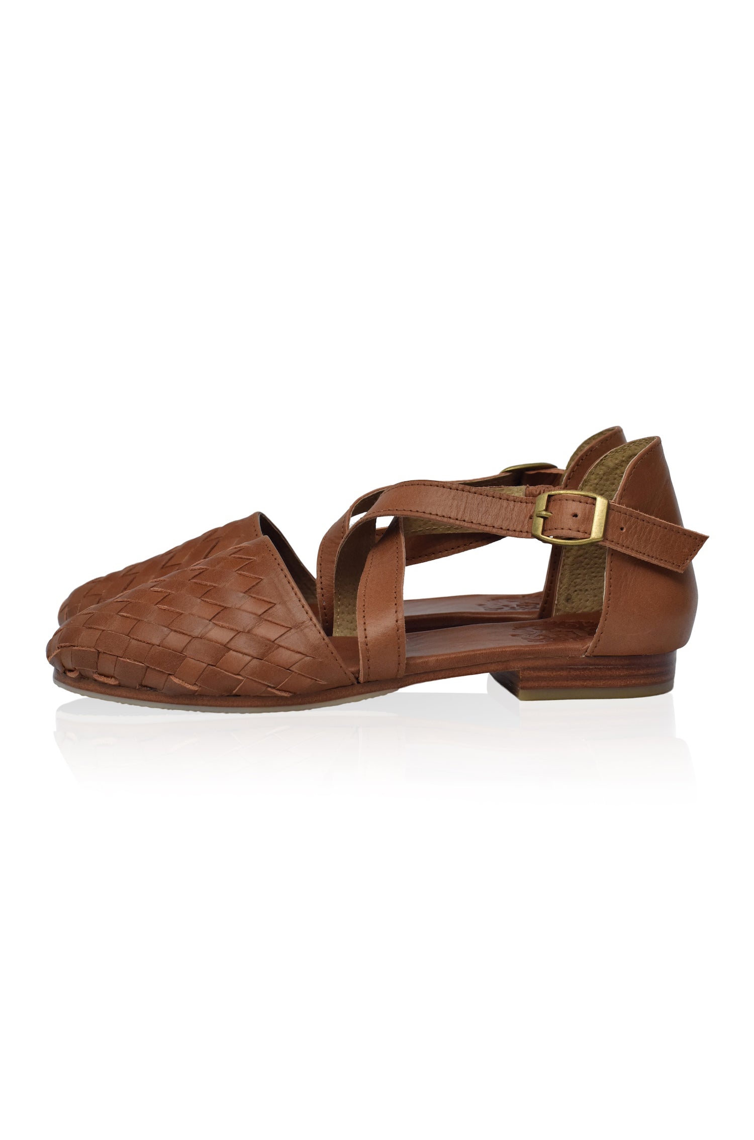 Riviera Woven Leather Flats-2