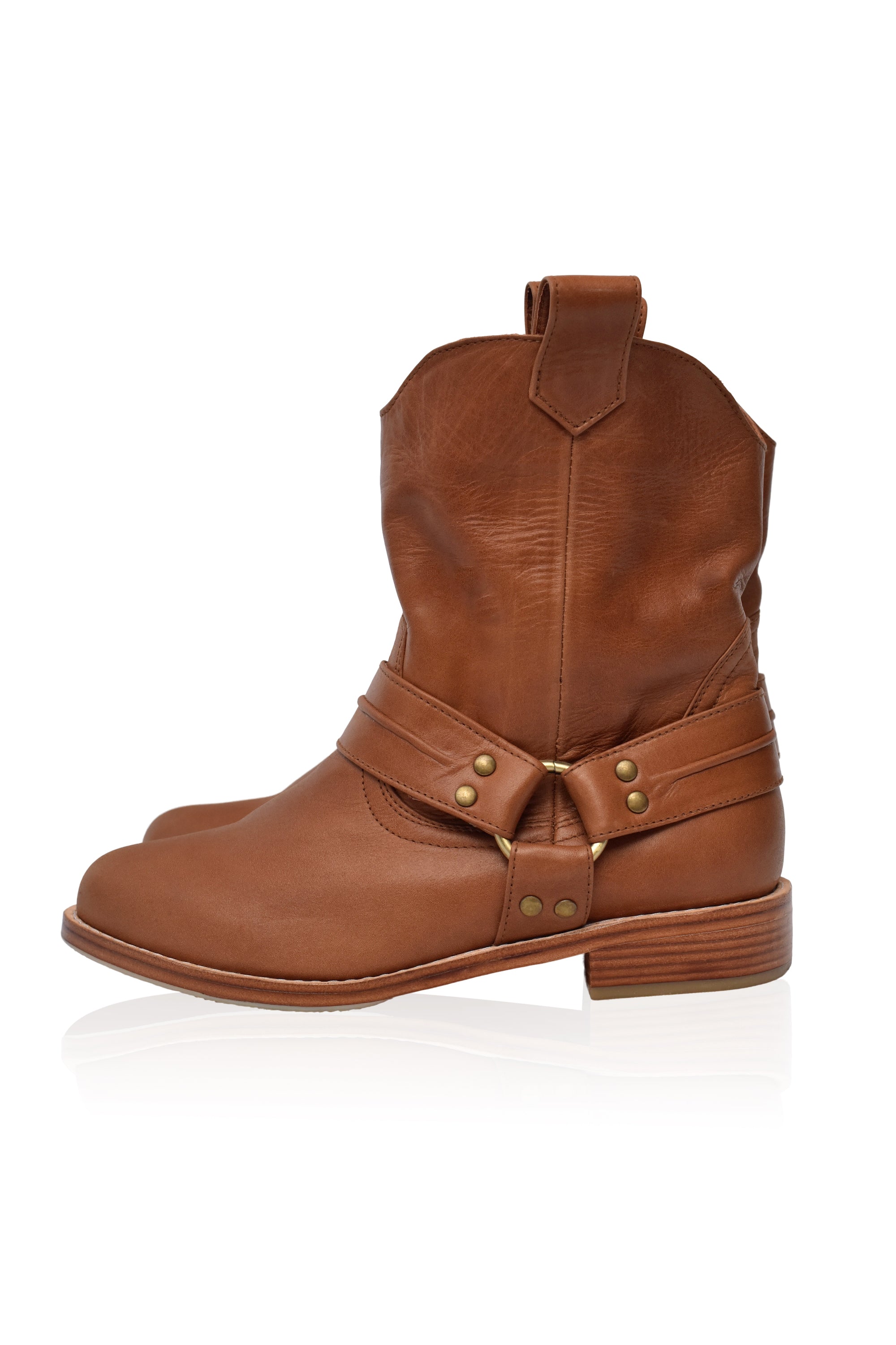 Cali Pull-On Leather Boots-2