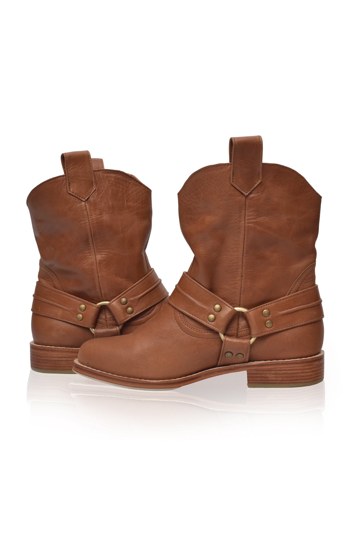 Cali Pull-On Leather Boots-3