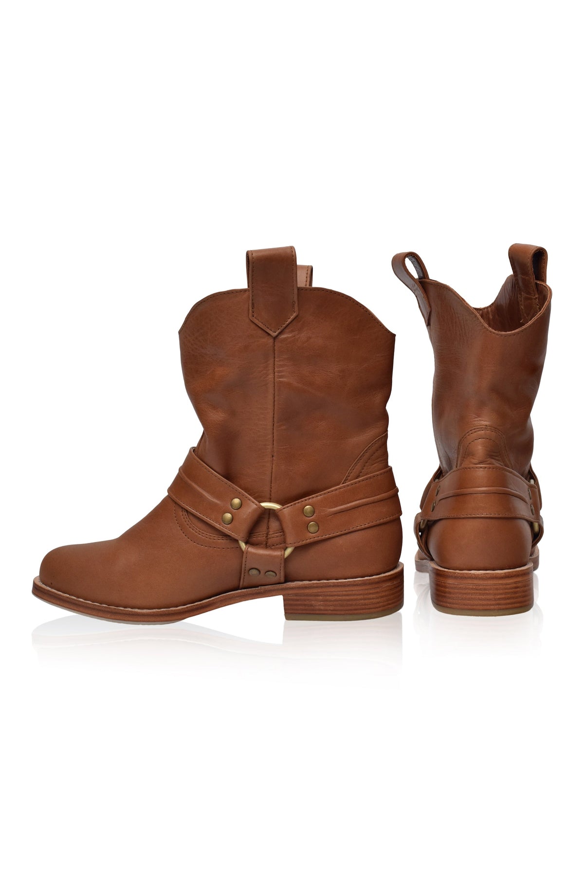 Cali Pull-On Leather Boots-4
