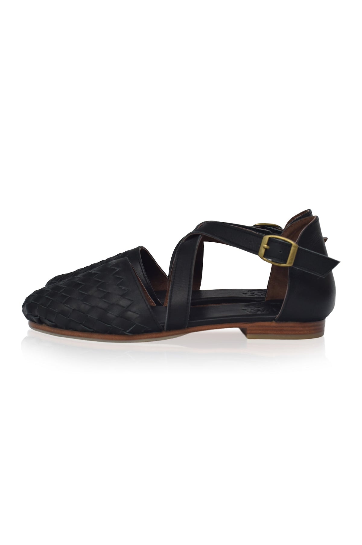 Riviera Woven Leather Flats-5