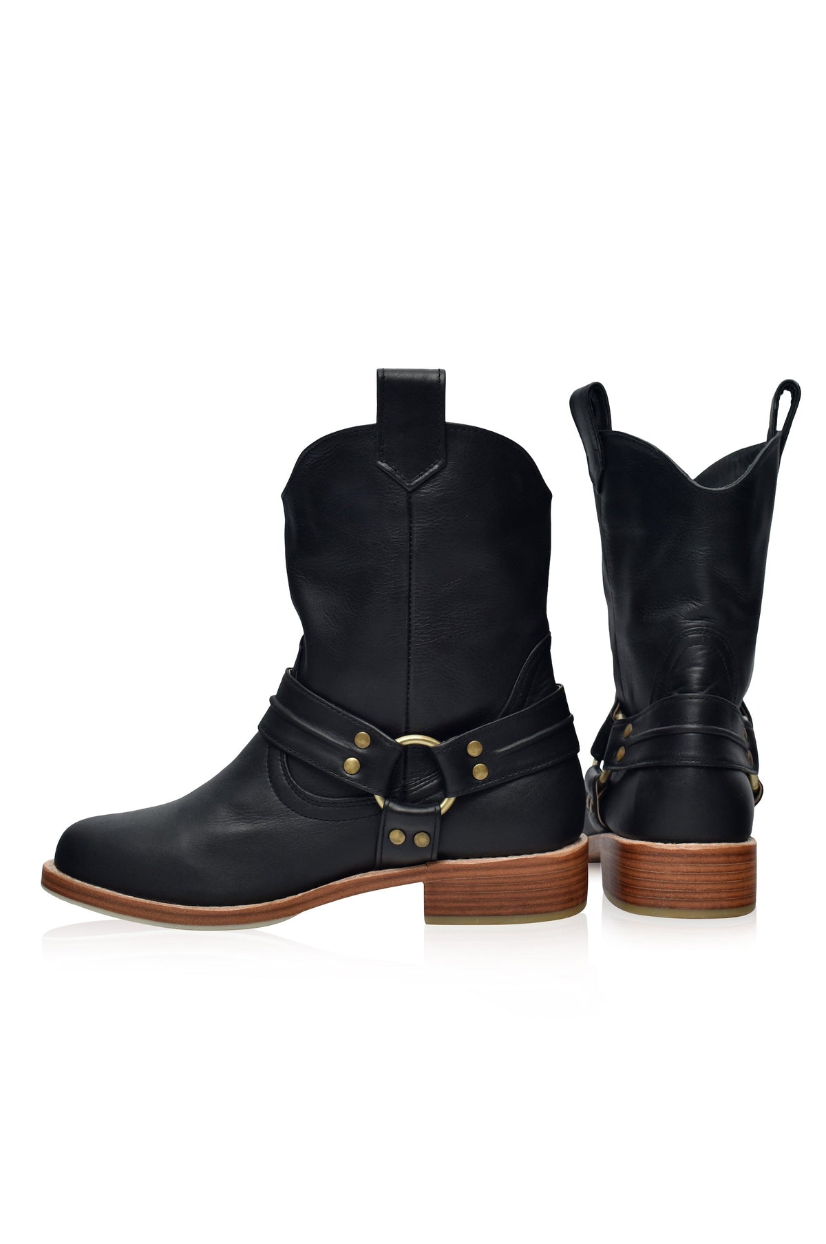 Cali Pull-On Leather Boots-2