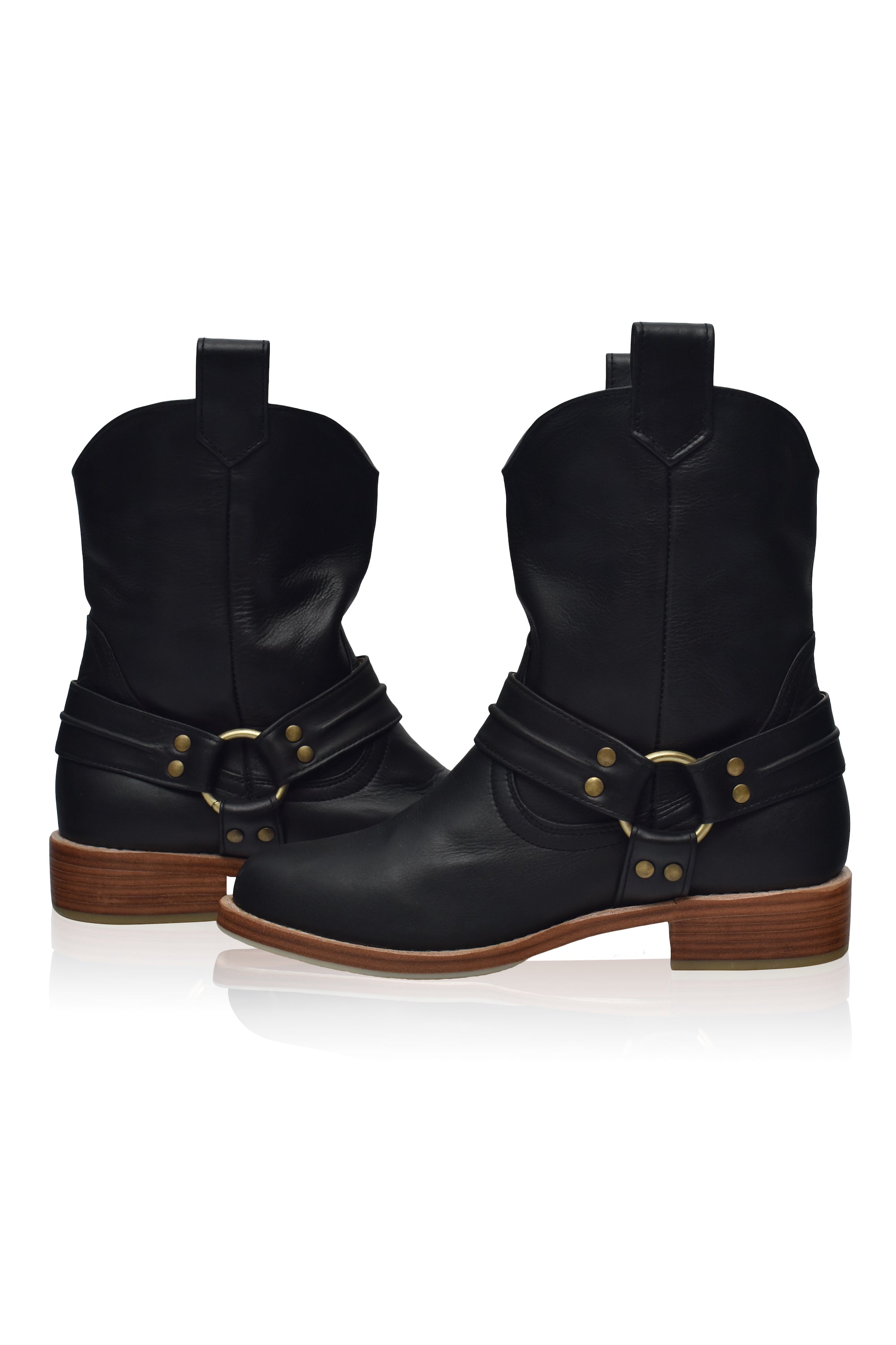 Cali Pull-On Leather Boots-3