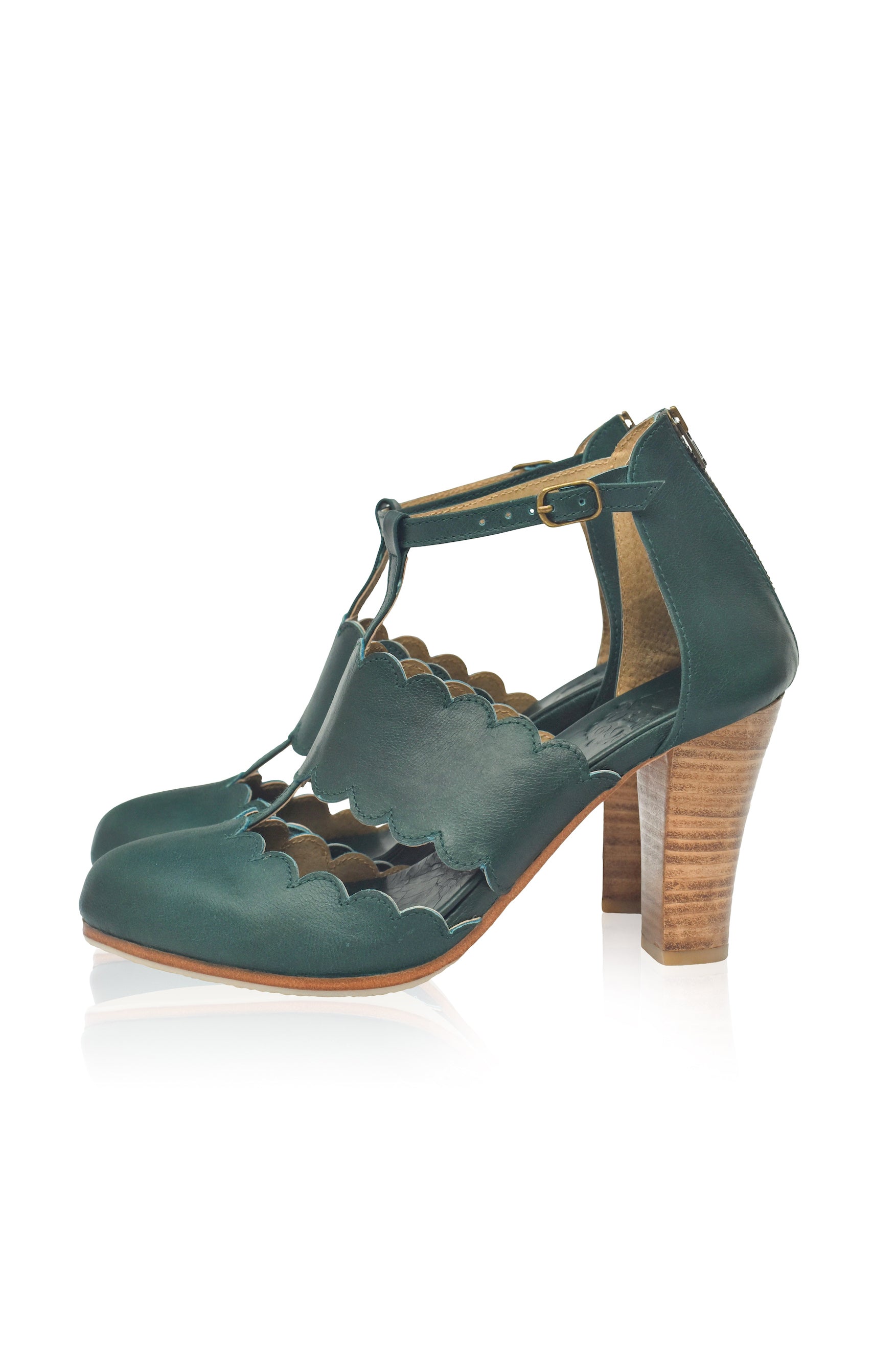 Incognito T-Strap Leather Heels-3