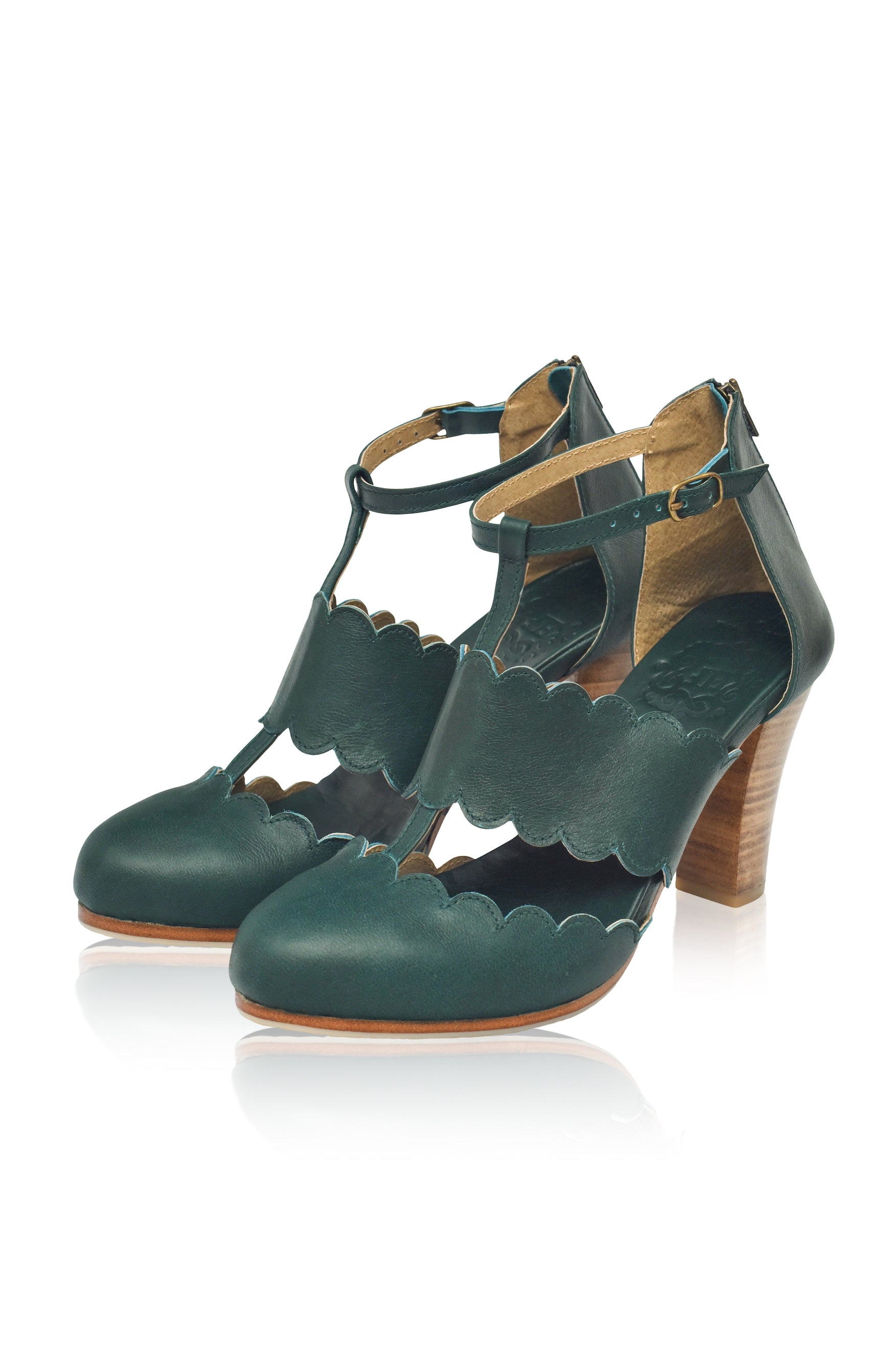 Incognito T-Strap Leather Heels-4