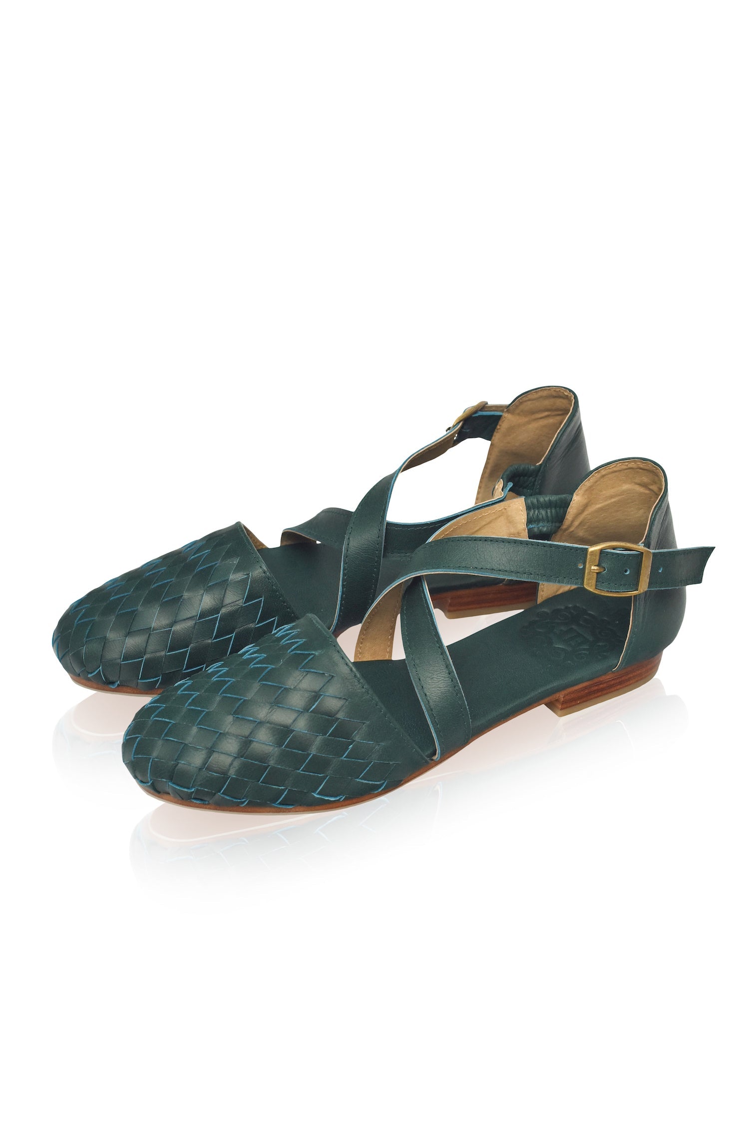 Riviera Woven Leather Flats-2