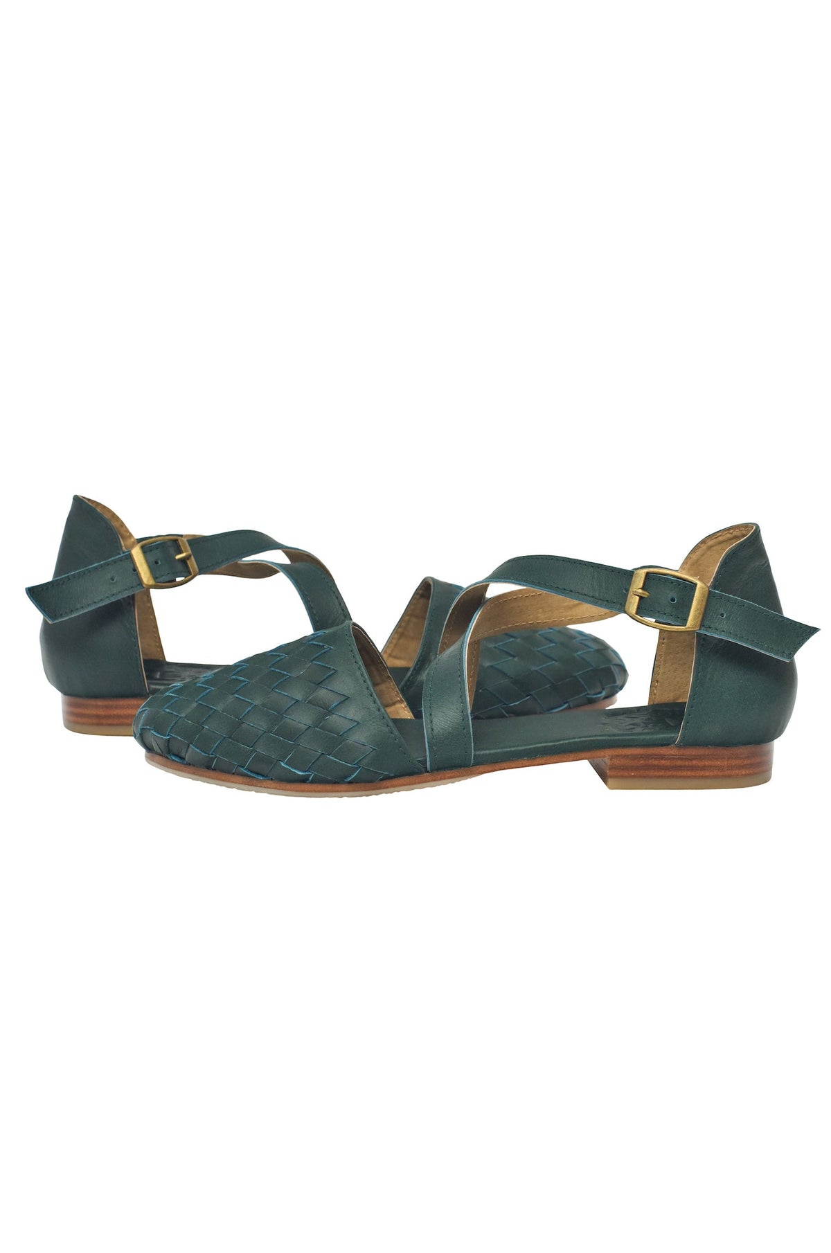 Riviera Woven Leather Flats-4