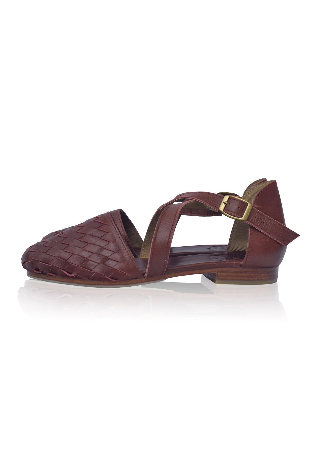 Riviera Woven Leather Flats-2