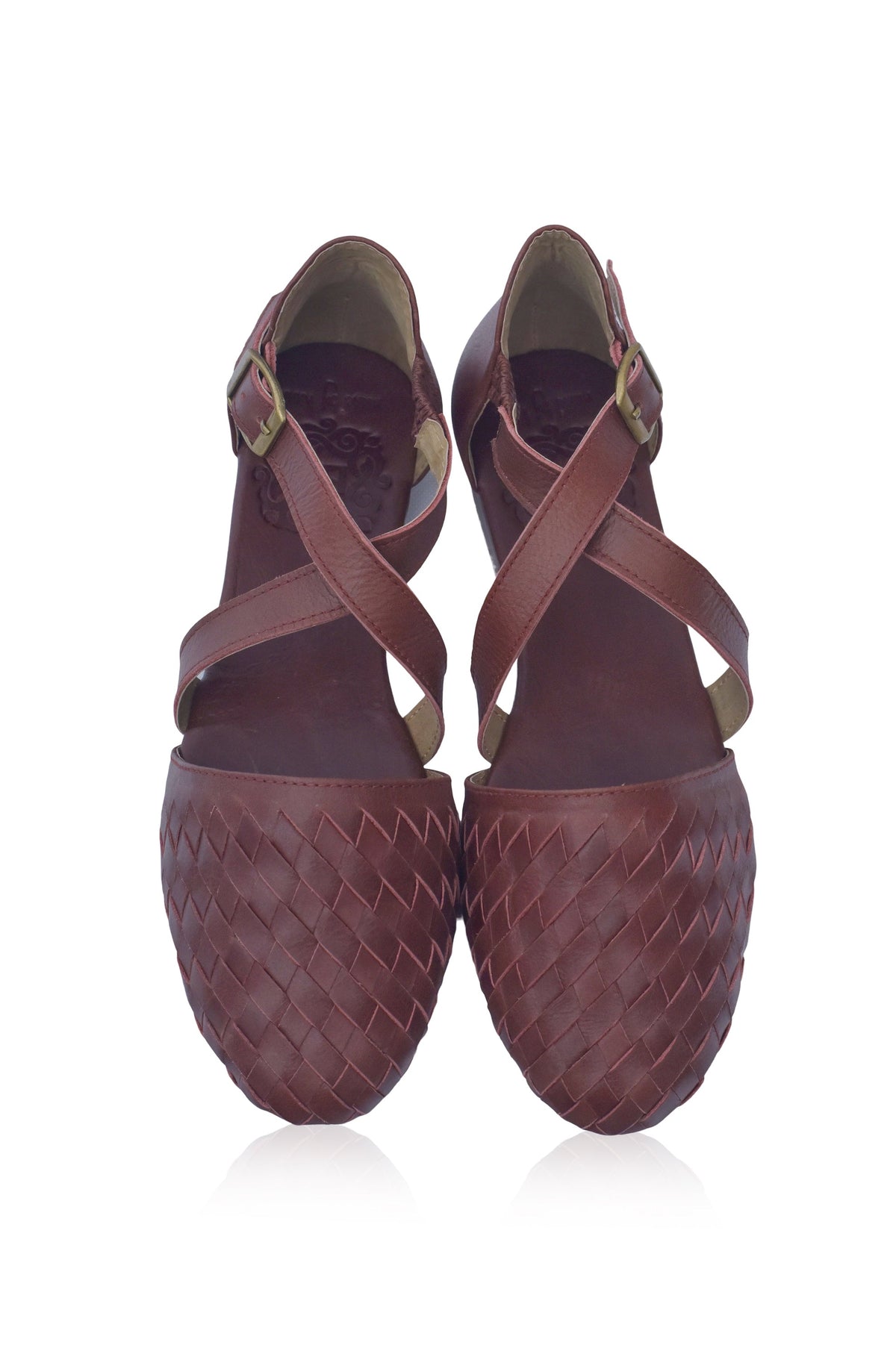 Riviera Woven Leather Flats-3