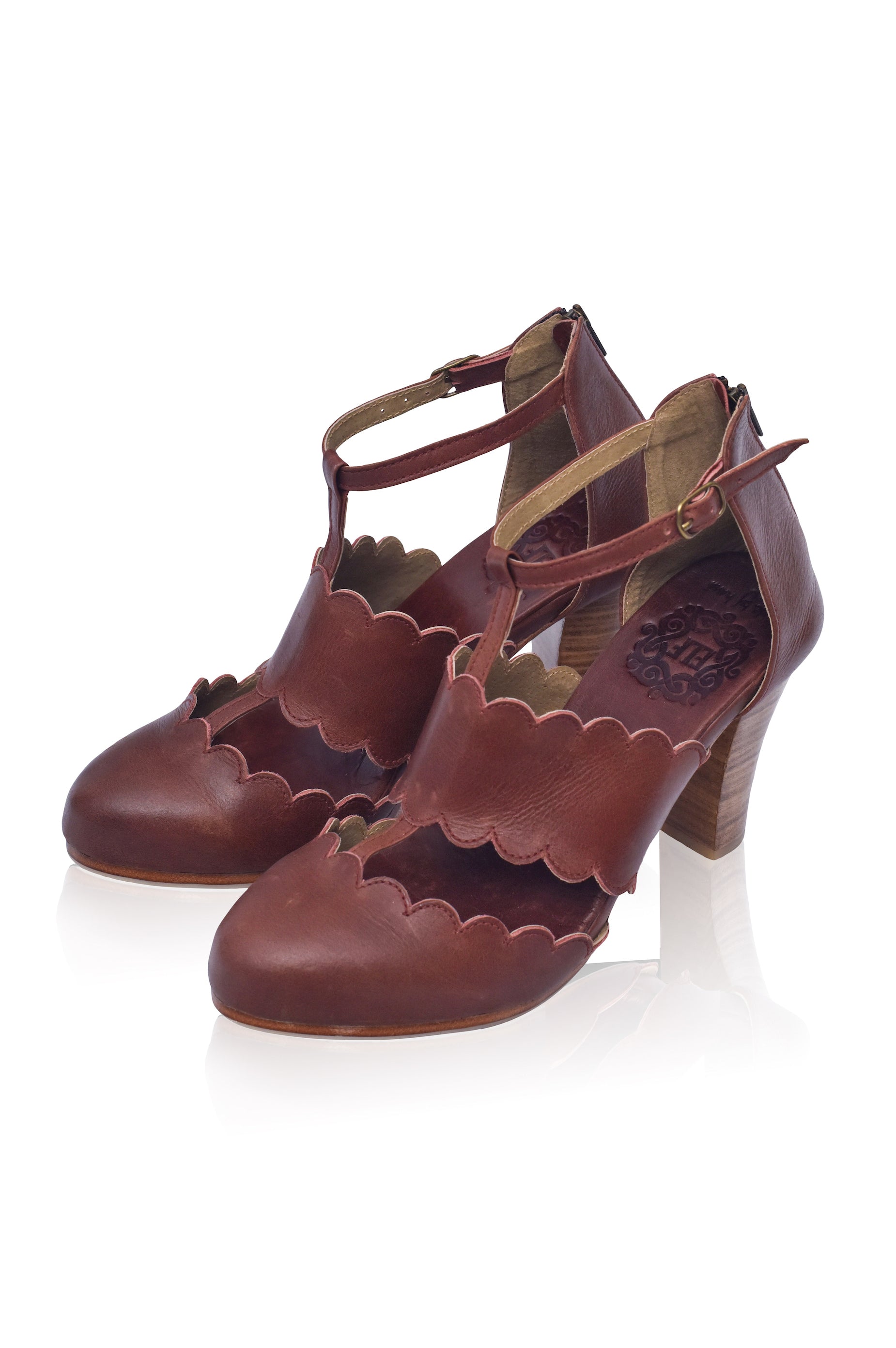 Incognito T-Strap Leather Heels-2