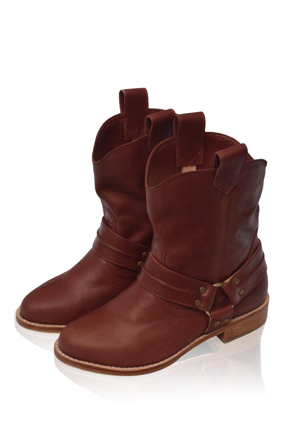 Cali Pull-On Leather Boots-1
