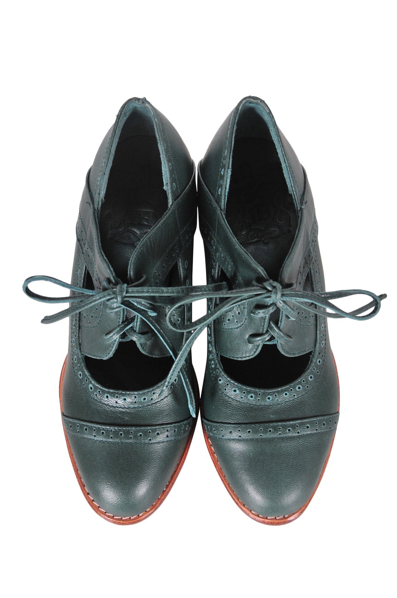 Stockholm Leather Oxford Wedges-2