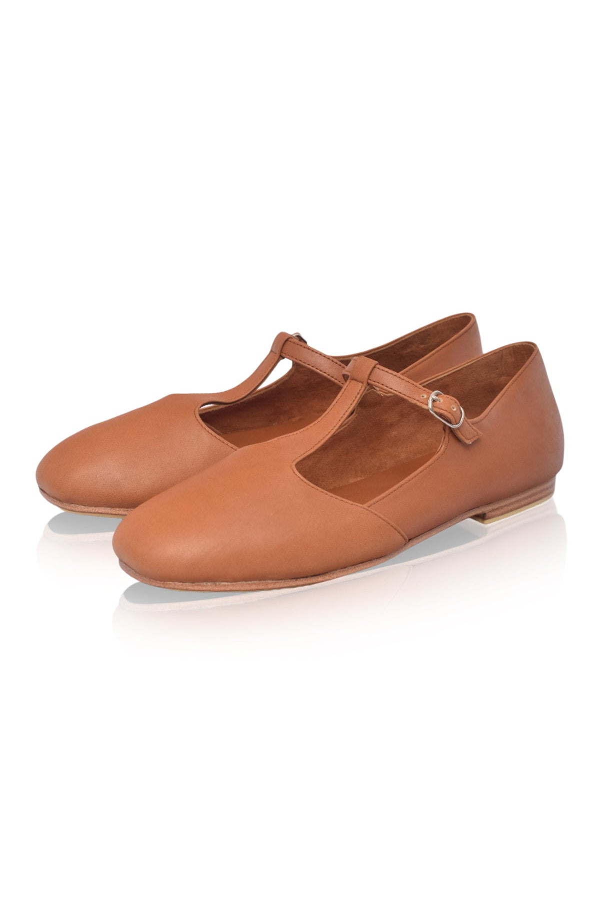 Simplicity Round Toe T-Strap Flats-2