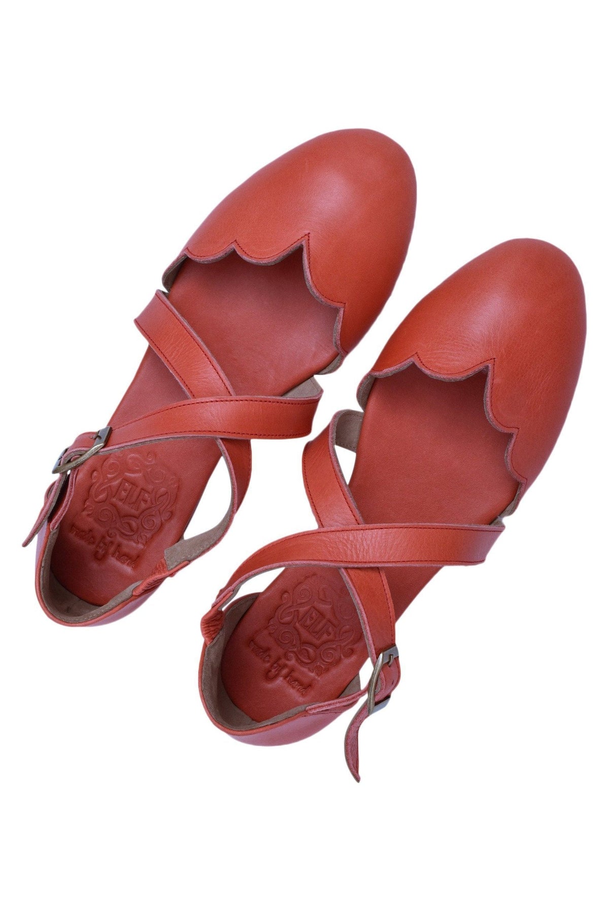 Mangrove Cross-Strap Leather Ballet Flats-4