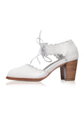 Dance Queen Scalloped Leather Heels-5
