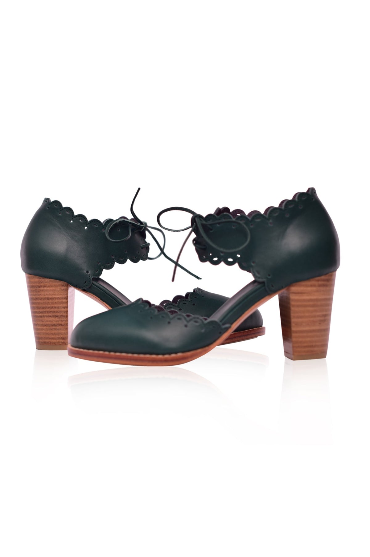 Dance Queen Leather Heels (Sz. 6 & 12)-3