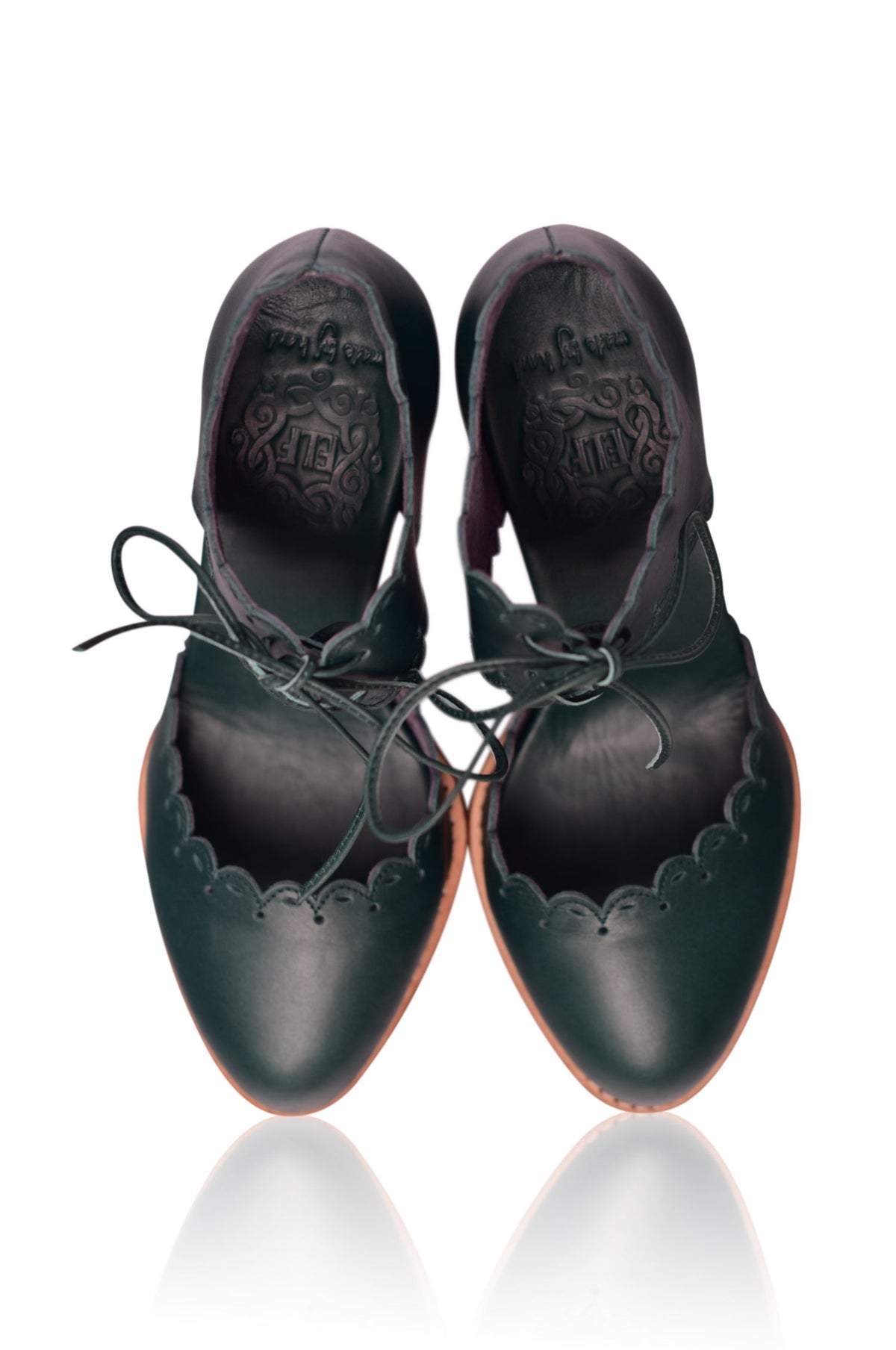 Dance Queen Leather Heels (Sz. 6 & 12)-4