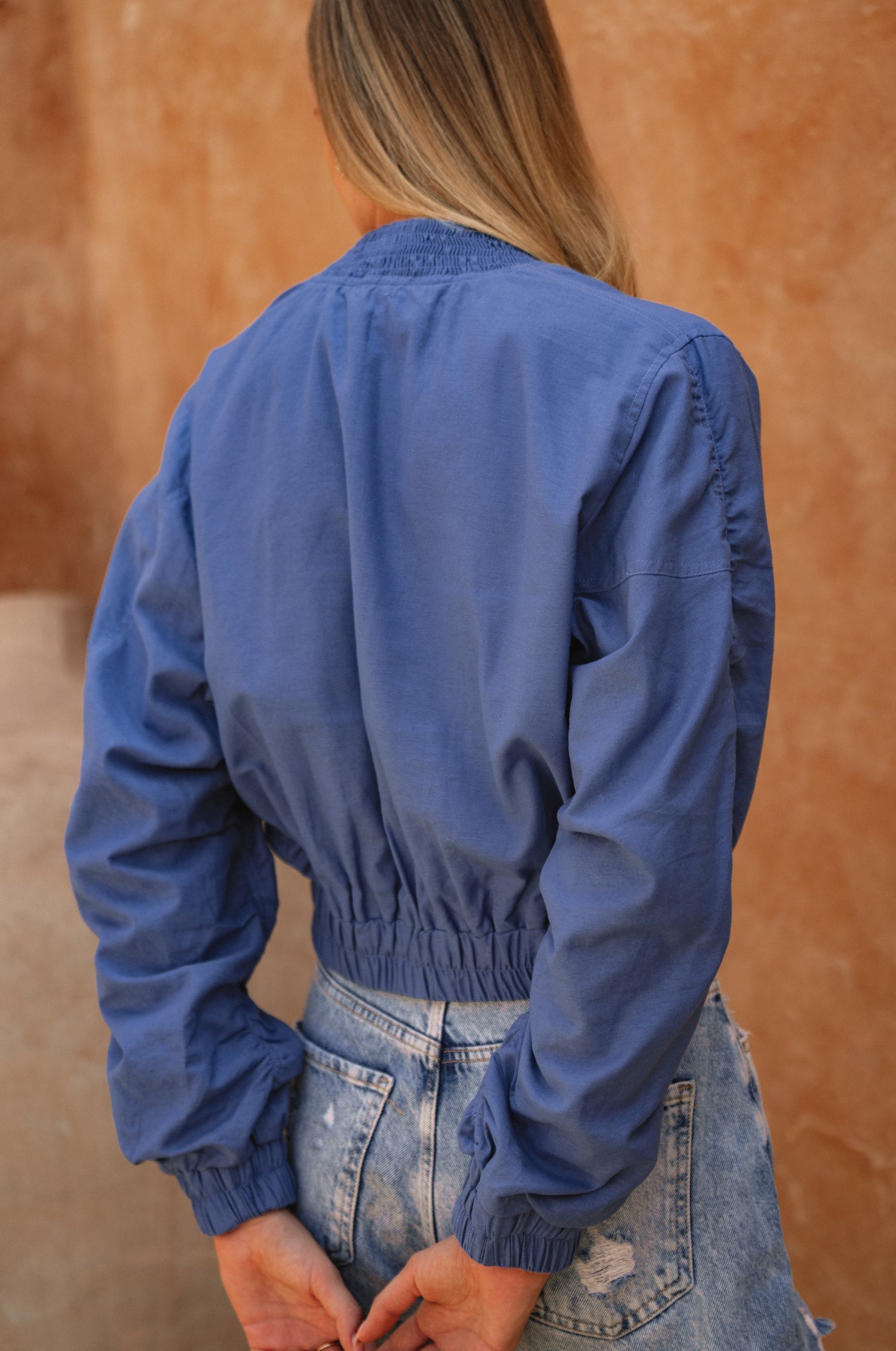 Denver Linen Bomber Jacket-4