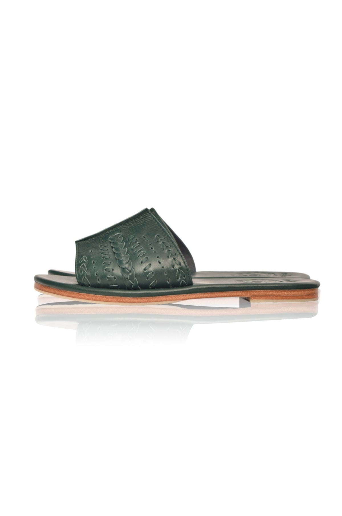 Dolce Vita Leather Slide Sandals-3
