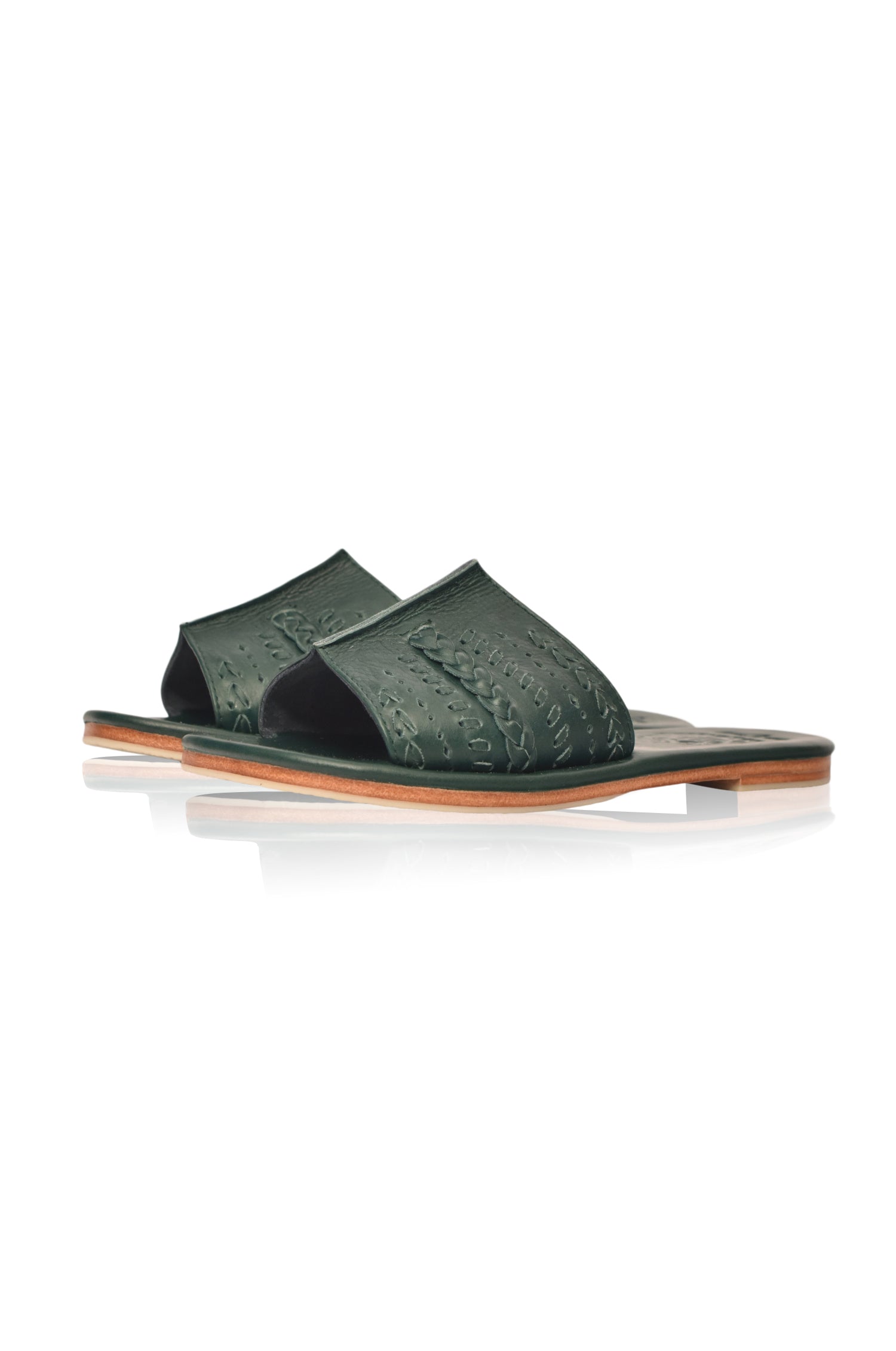 Dolce Vita Leather Slide Sandals-4
