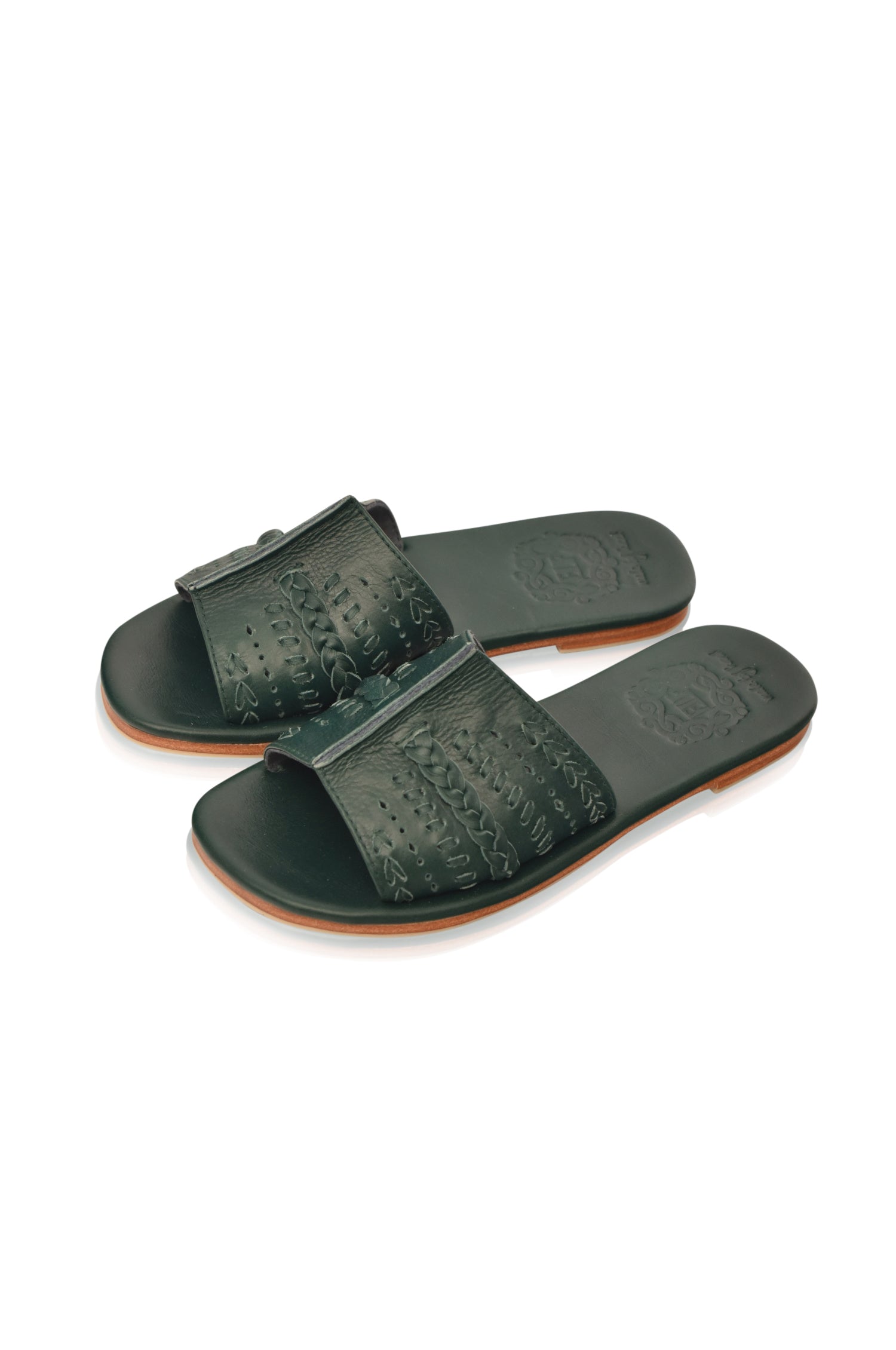 Dolce Vita Leather Slide Sandals-2