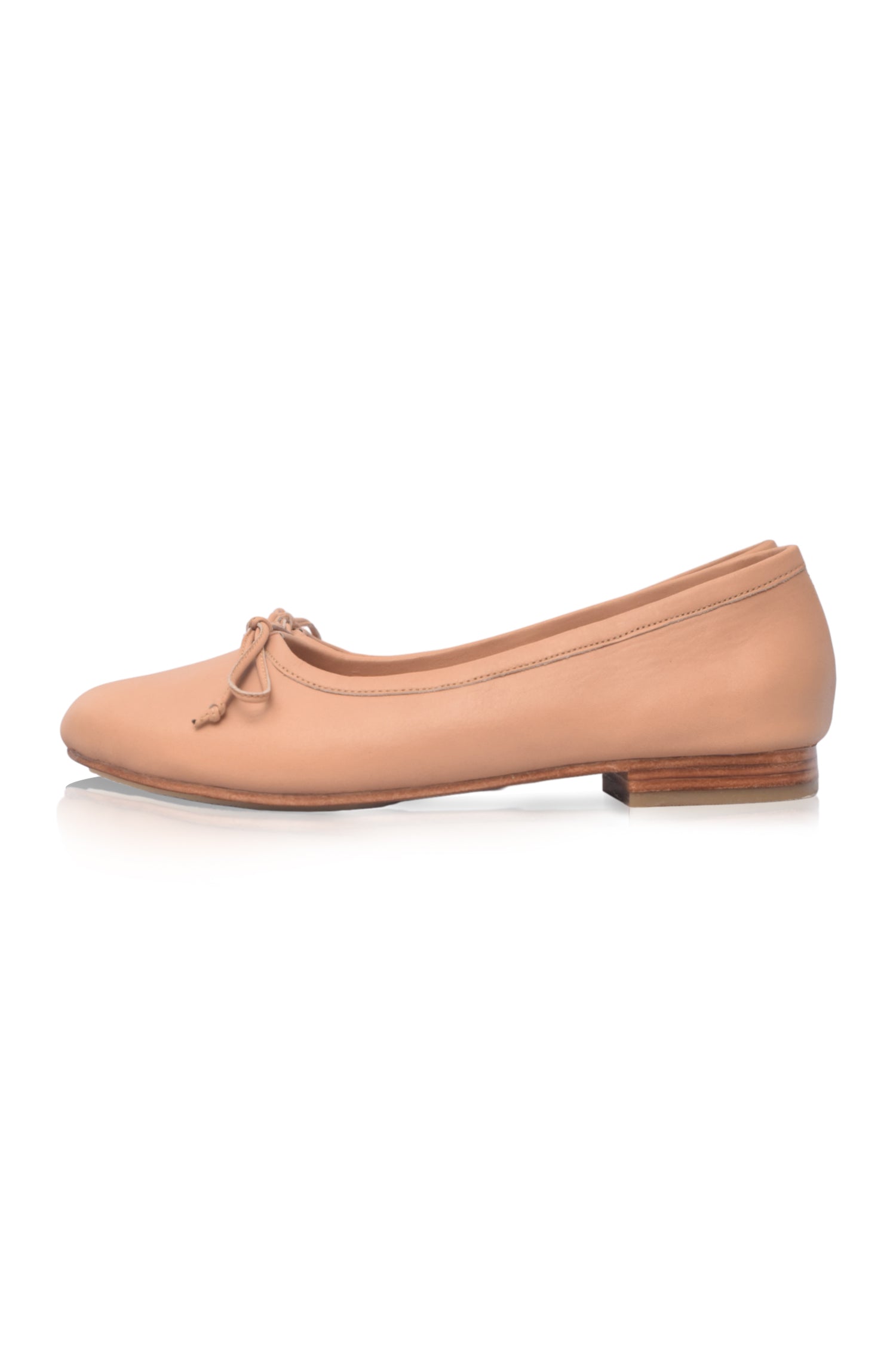 Elaria Bow Leather Ballet Flats-4