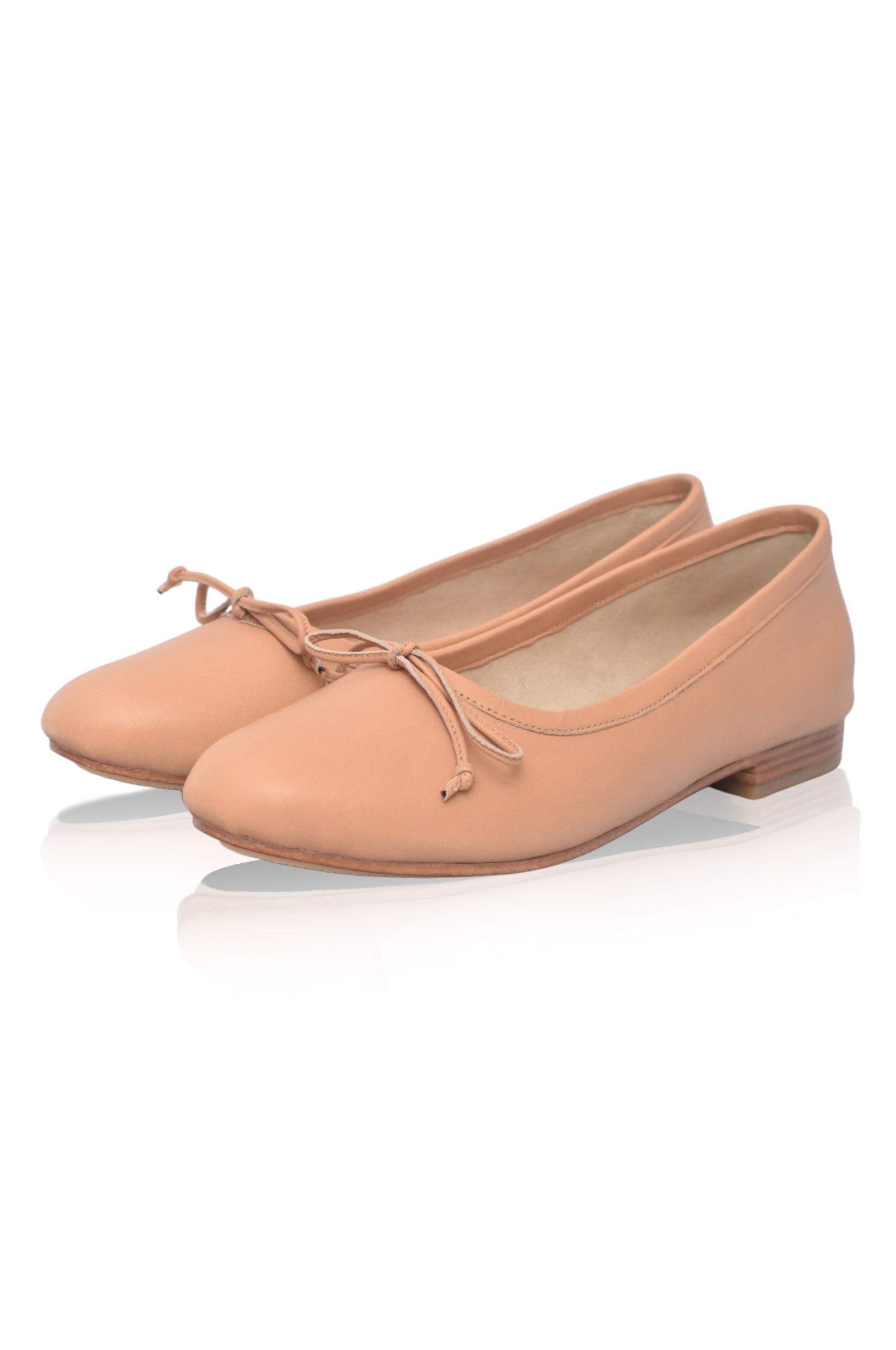 Elaria Bow Leather Ballet Flats-2