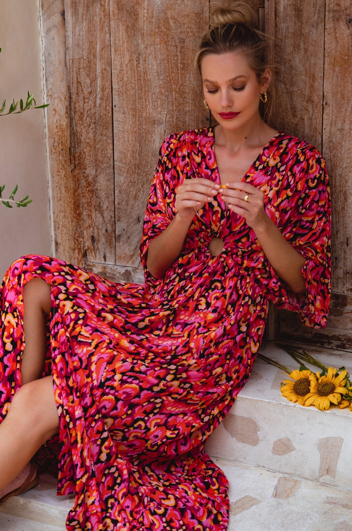 Elena Bohemian Gown Dress (Sale)-0