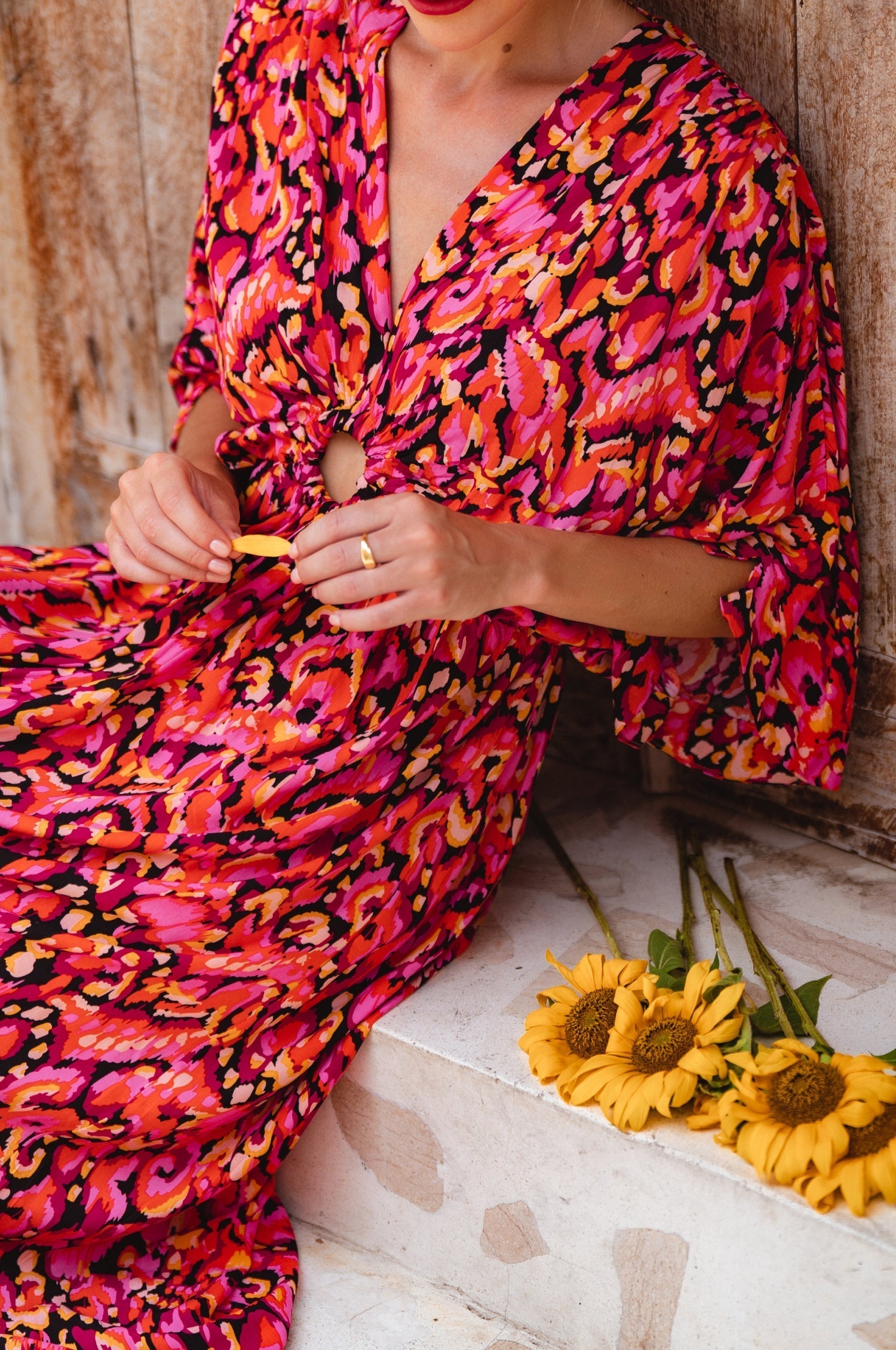 Elena Bohemian Gown Dress (Sale)-5