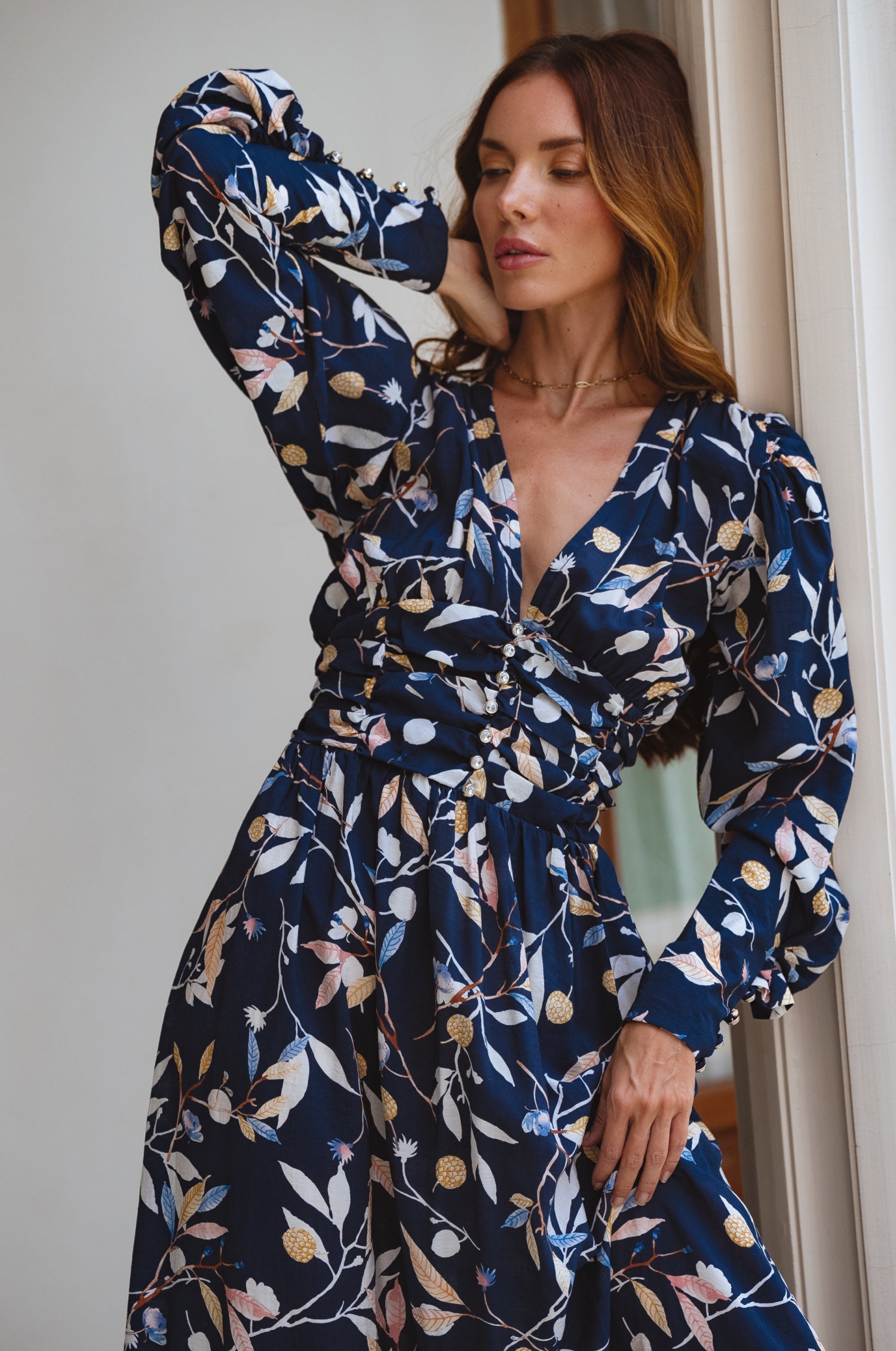 Elise Long Sleeve Maxi Dress (Sale)-2