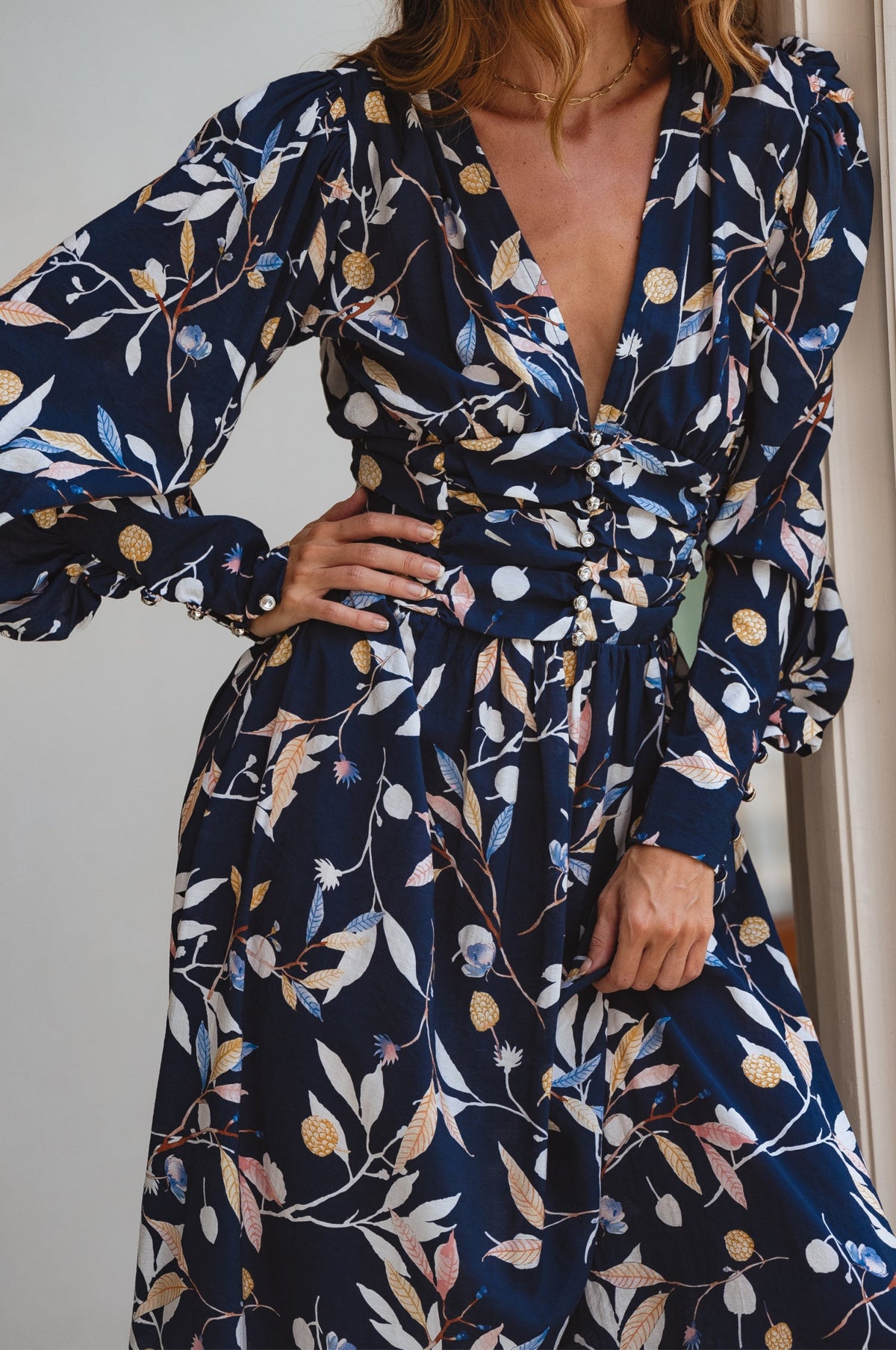Elise Long Sleeve Maxi Dress (Sale)-3