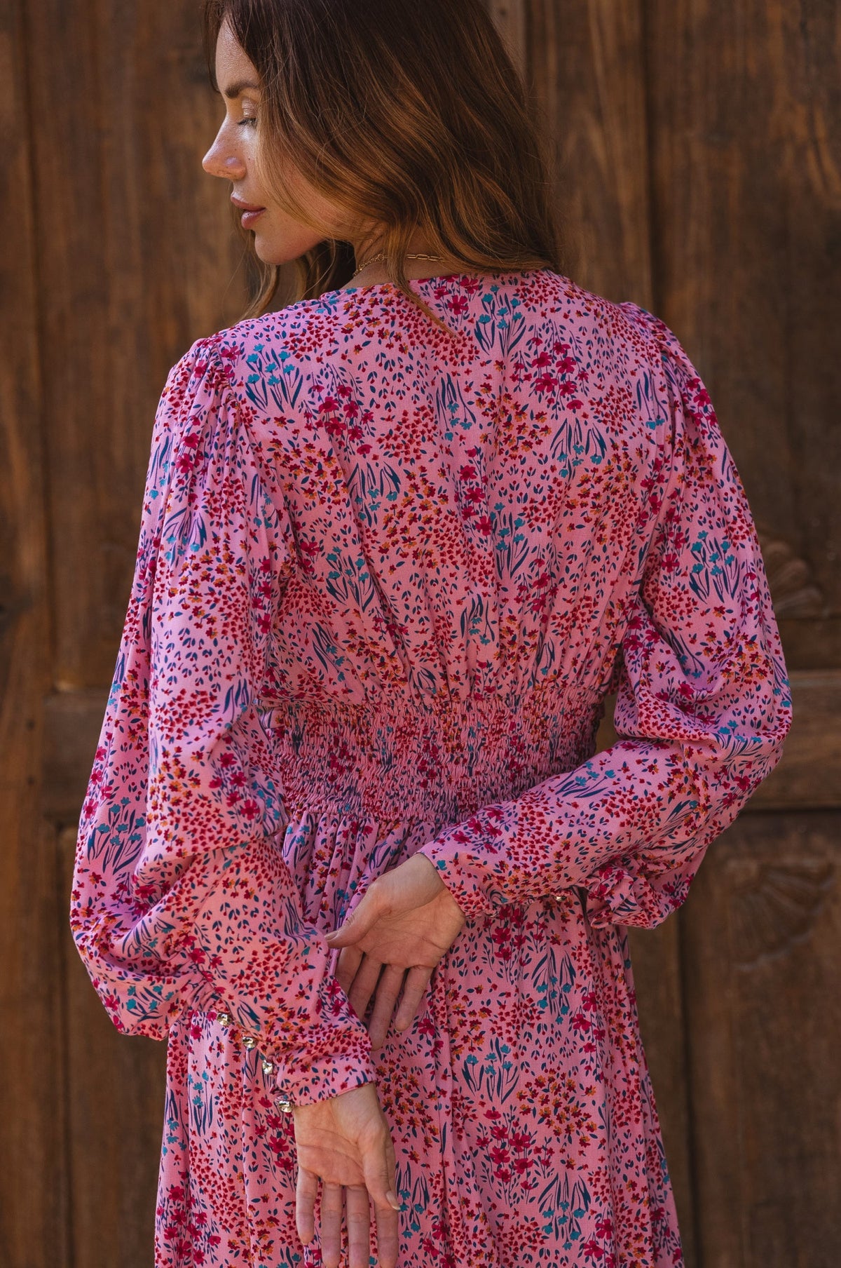 Elise Long Sleeve Maxi Dress (Sale)-2