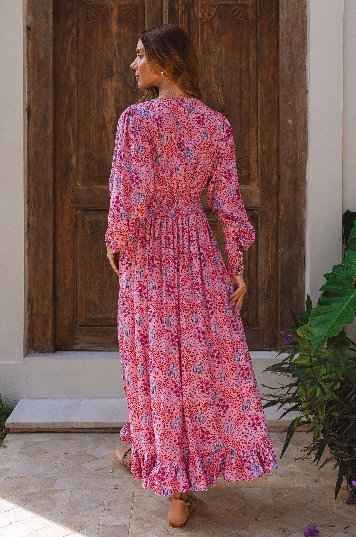 Elise Long Sleeve Maxi Dress (Sale)-3