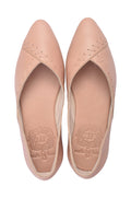 Elle Pointed Toe Leather Flats-1
