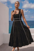 Elysia Cotton Tiered Maxi Dress-0