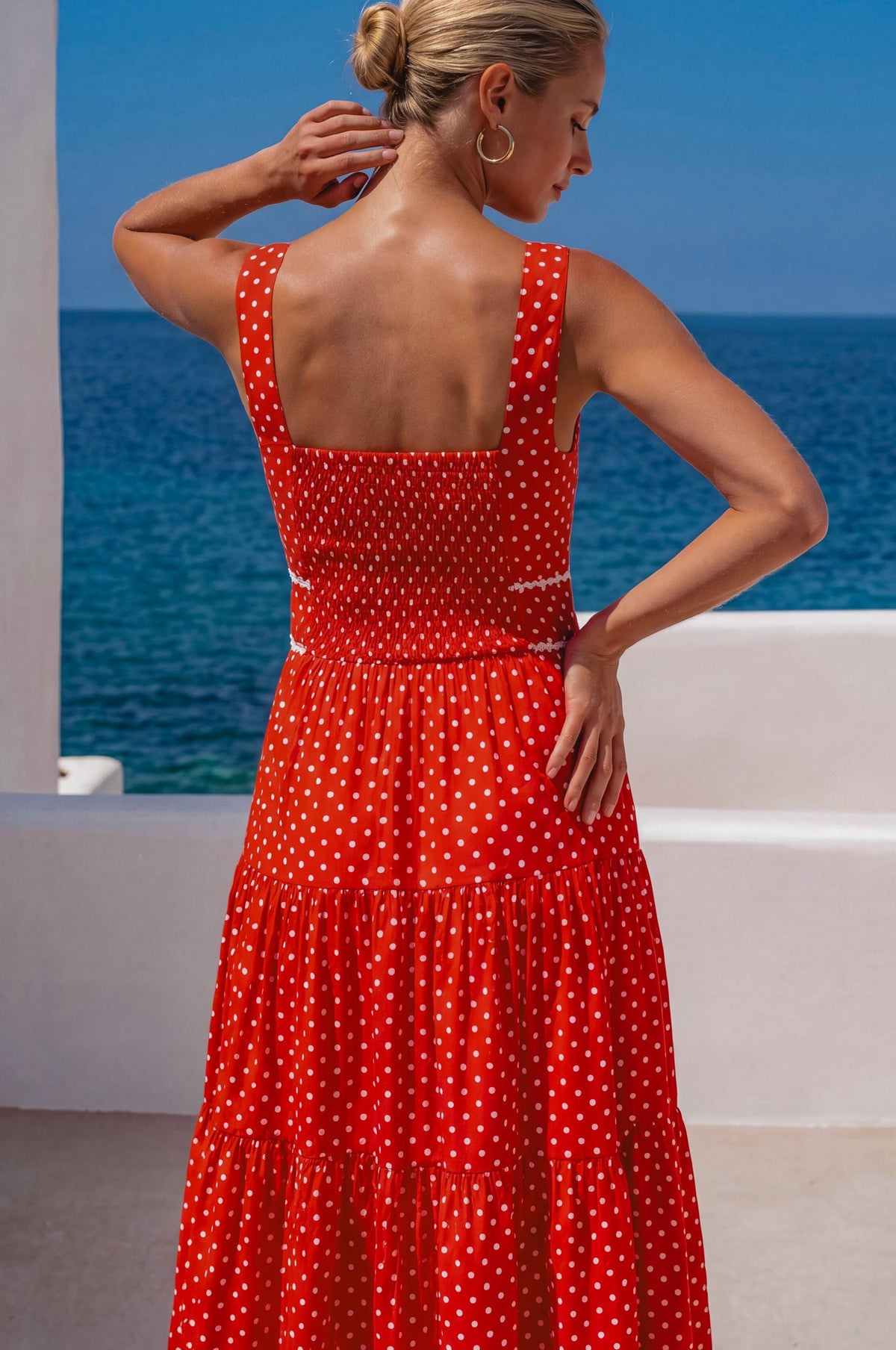 Elysia Cotton Tiered Maxi Dress-2