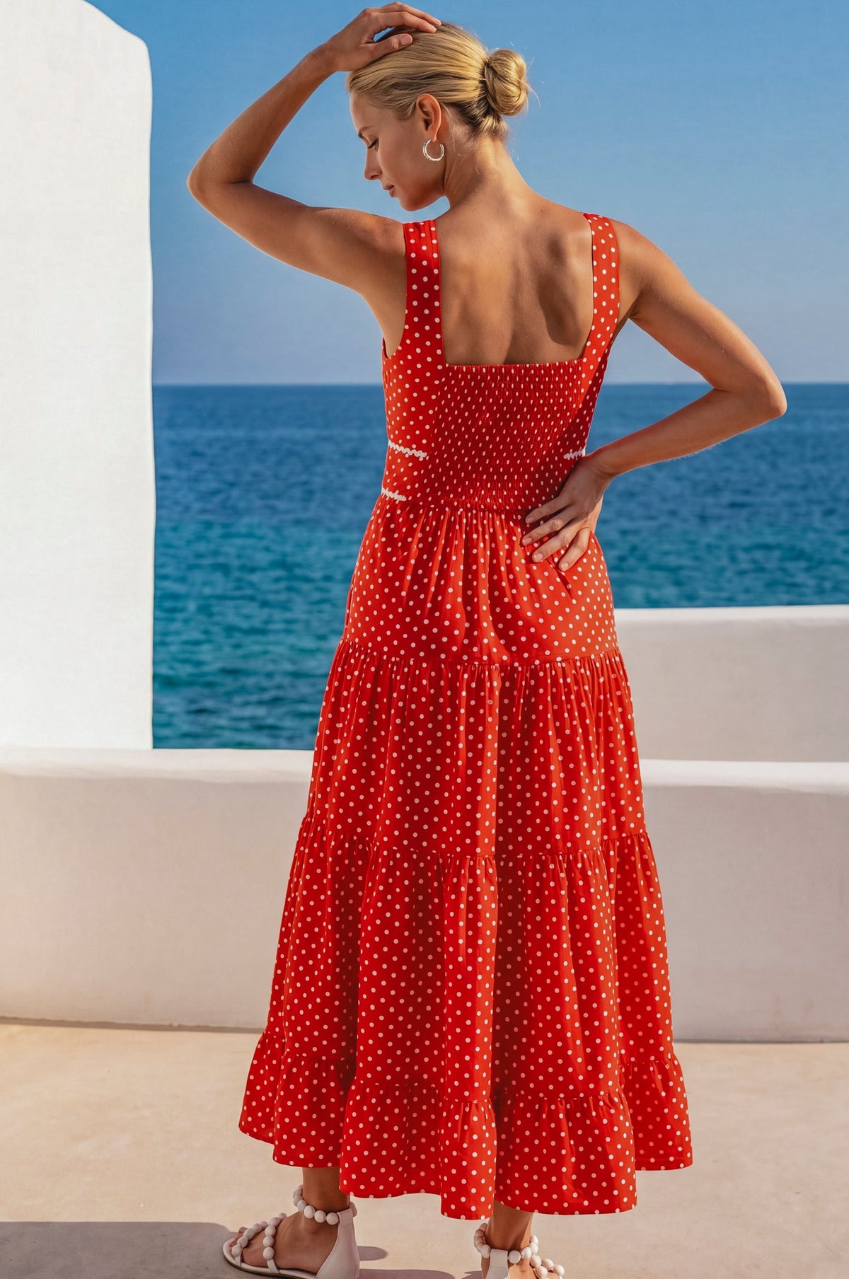 Elysia Cotton Tiered Maxi Dress-4