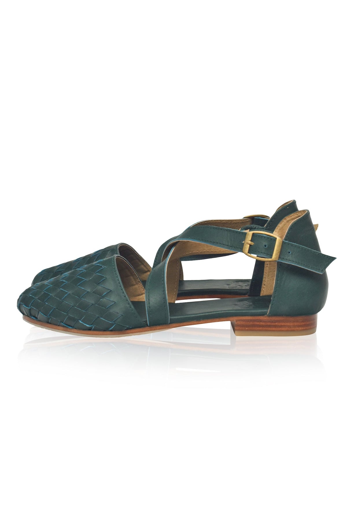 Riviera Woven Leather Flats-7