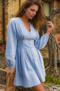 Etna Long Sleeve Mini Dress-0