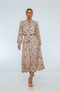 Evelina Long Sleeve Midi Dress-2