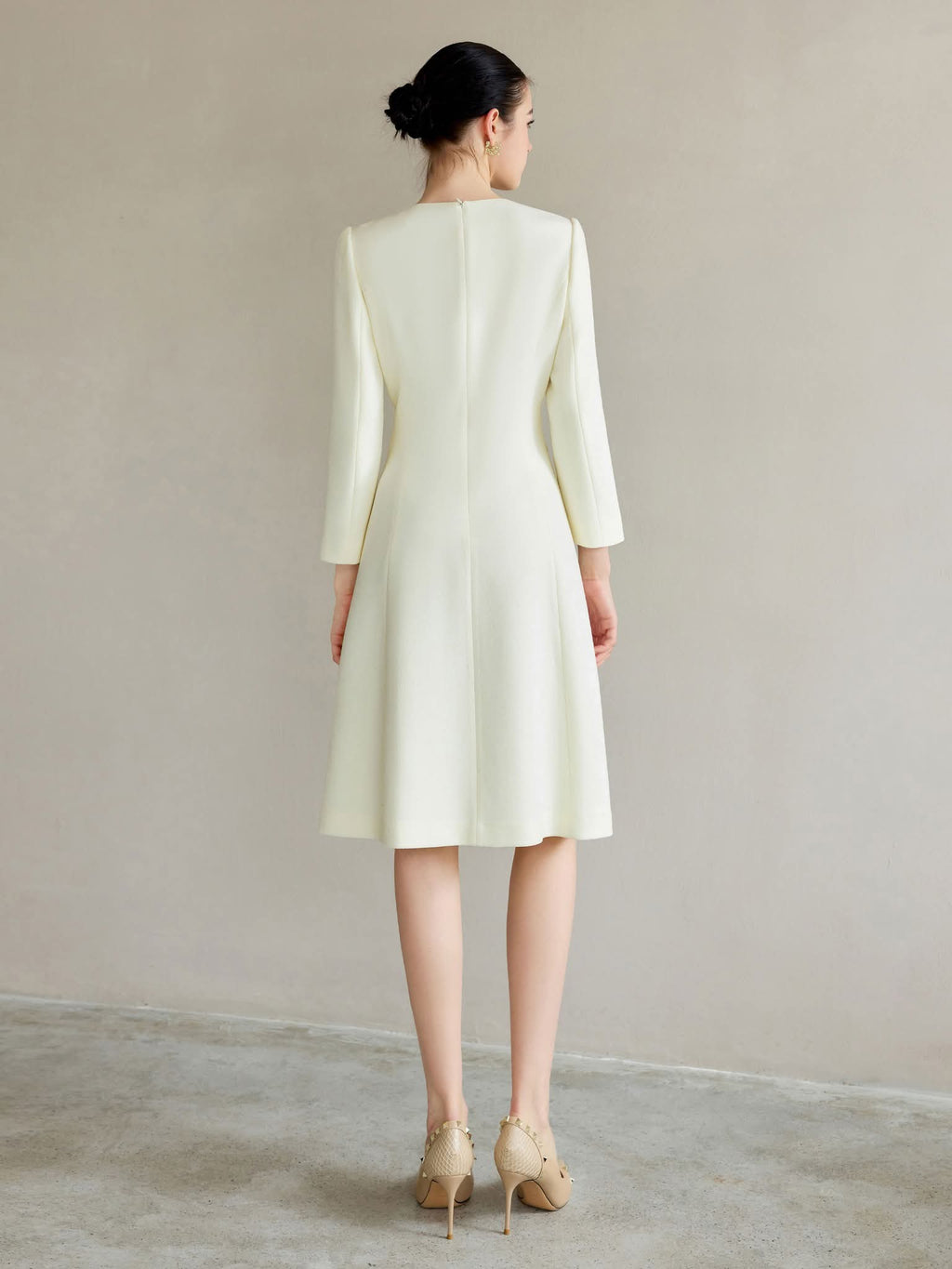 The Ivory Regal Coat Dress-3