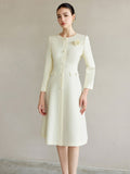 The Ivory Regal Coat Dress-0